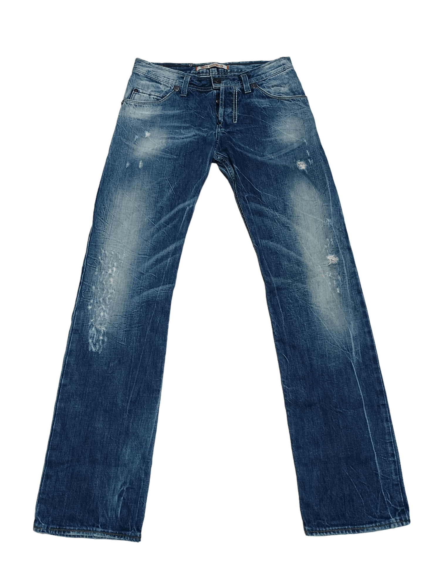 Takeshy Kurosawa TAKESHY KUROSAWA HANDMADE IN ITALY DISTRESSED JAPANESE DENIM Size US 32 / EU 48 - 1 Thumbnail