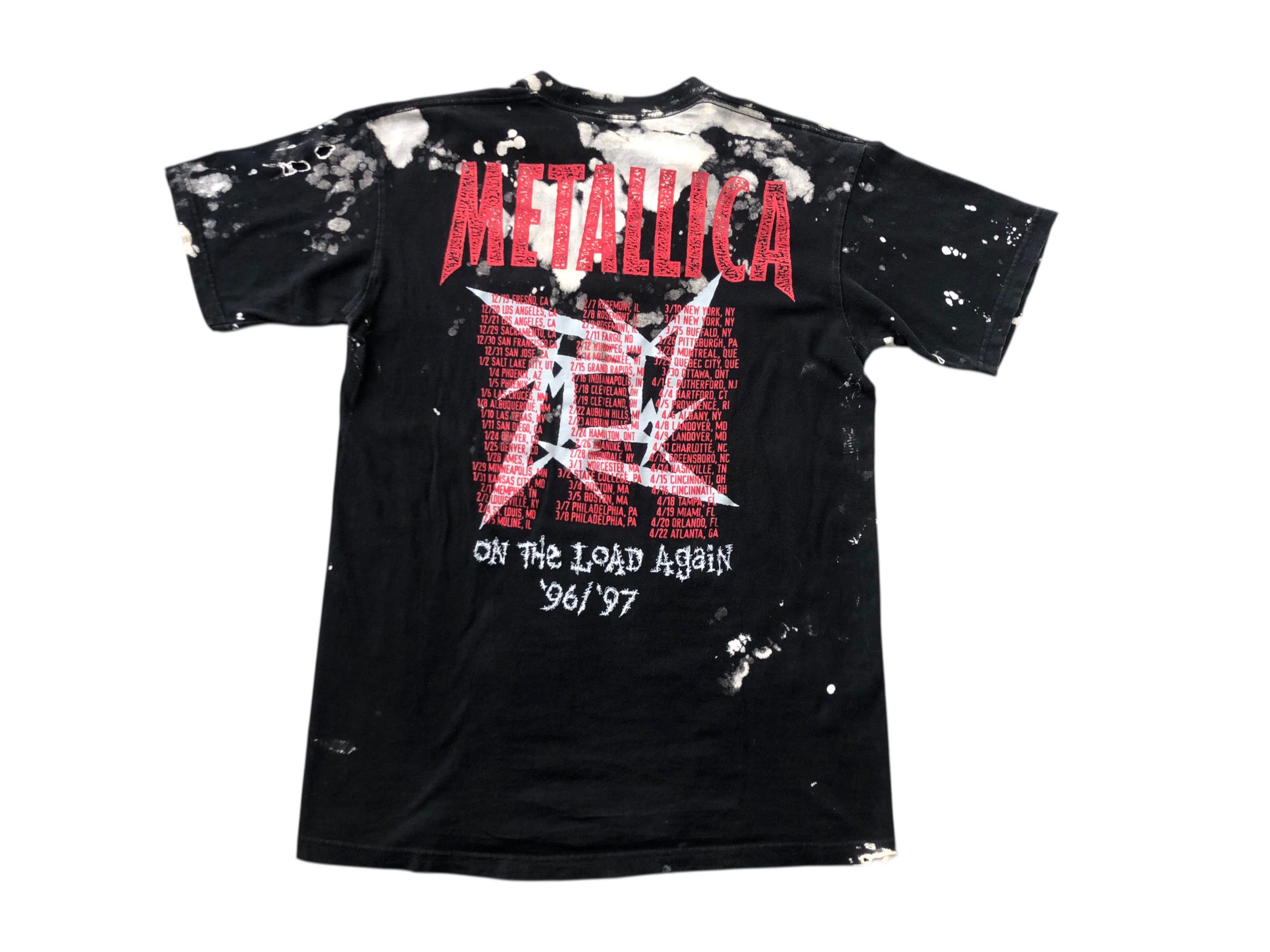 Band Tees 🔥Vintage 96' METALLICA Acid Wash Band T-Shirt Load Tour Size US XL / EU 56 / 4 - 2 Thumbnail