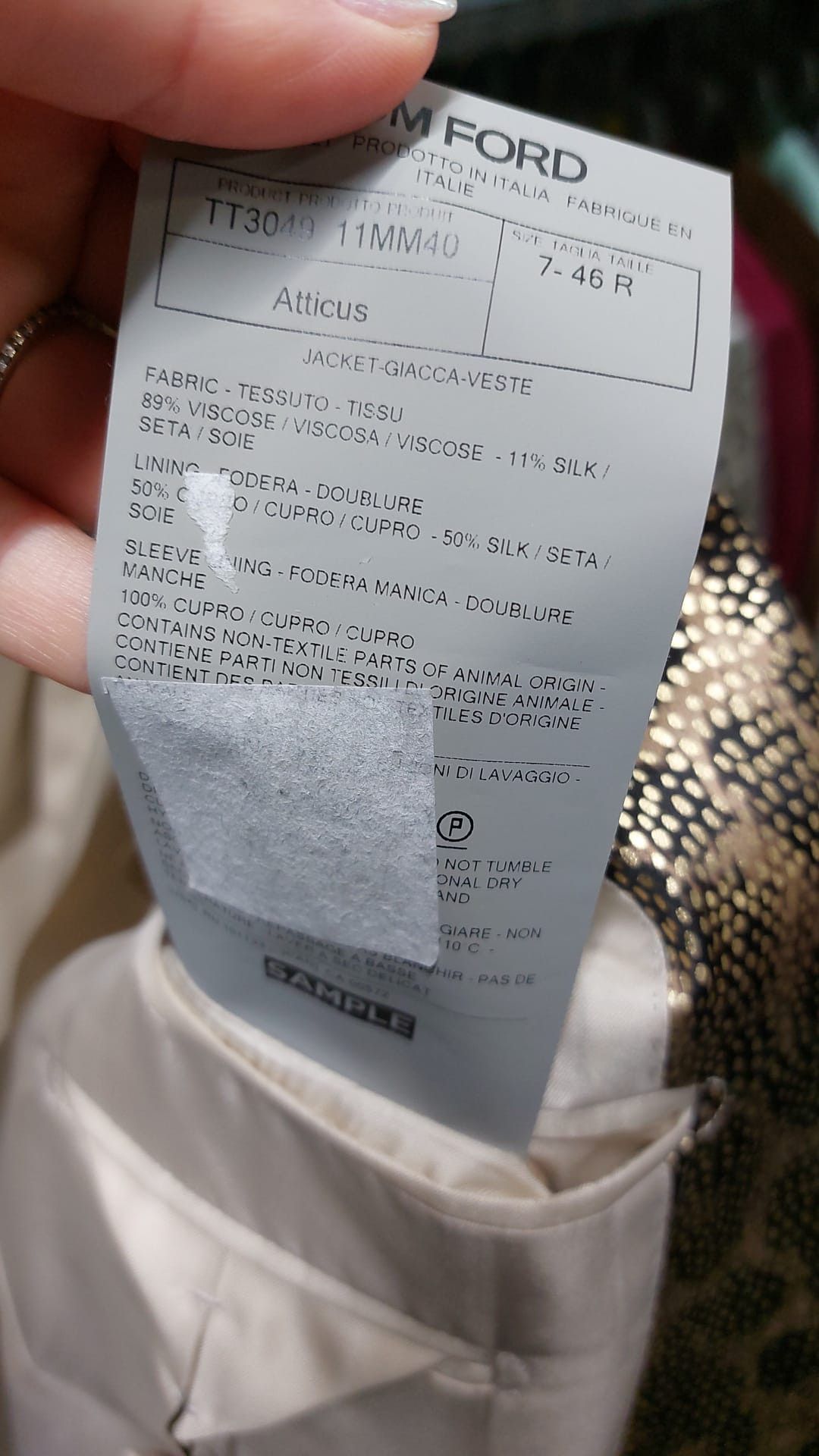 Tom Ford o1loc1c0824 11MM40SZ Atticus Jacket in Leopard Size US S / EU 44-46 / 1 - 3 Thumbnail