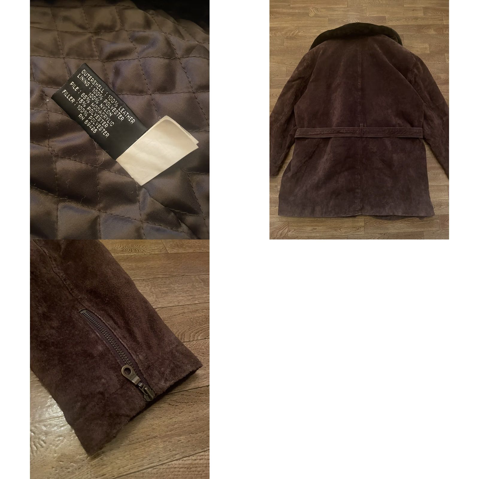 Vintage VINTAGE Wilsons Leather Experts Jacket Woman XL Trench Coat Brown Long Sleeve Leather Lining Button Pockets All Seasons Collared Size XL / US 12-14 / IT 48-50 - 8 Thumbnail