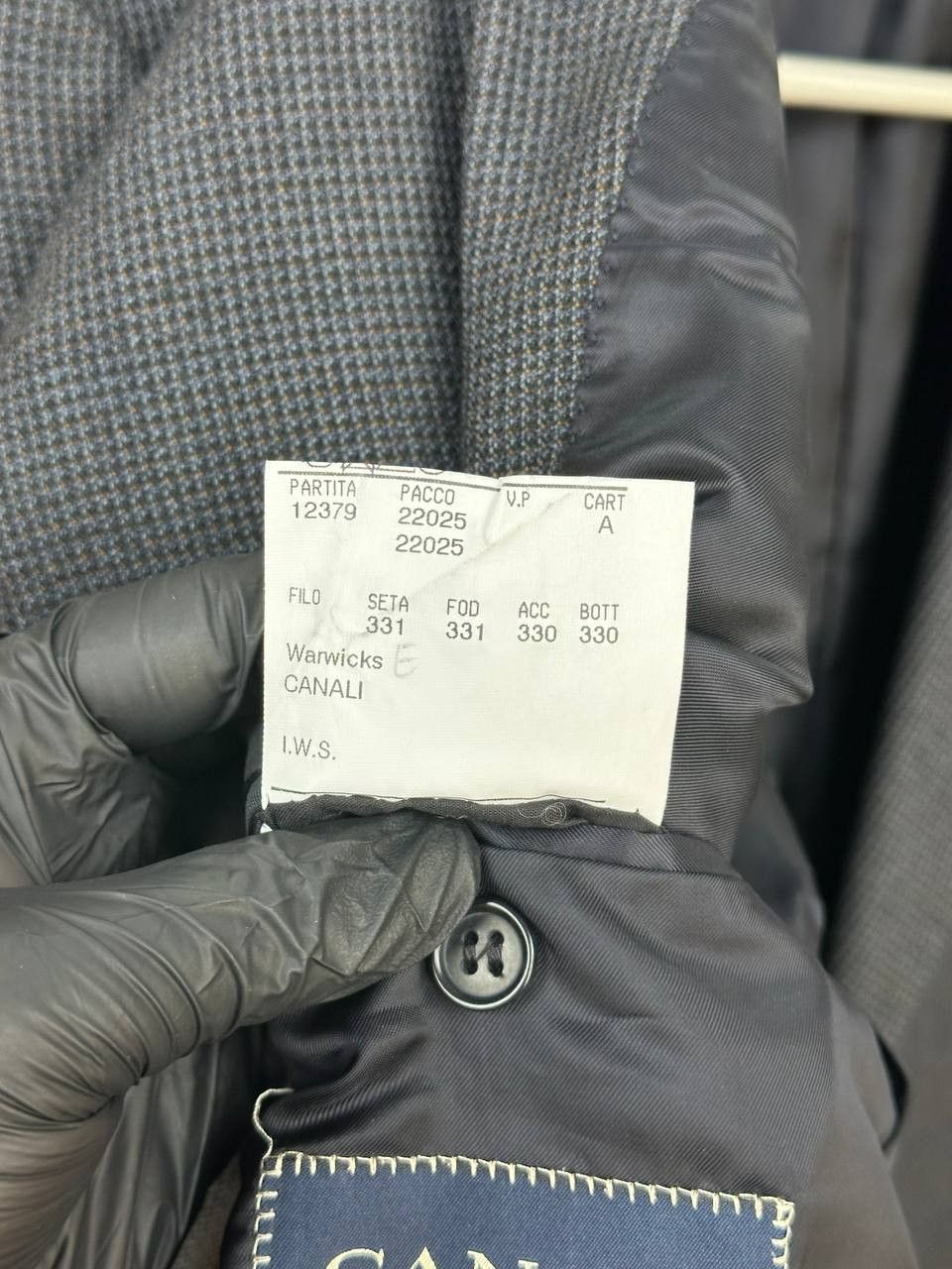 Canali RRP $1500 Canali Luxury Italy Tailored Wool Blazer Birdseye Size 50R - 12 Thumbnail
