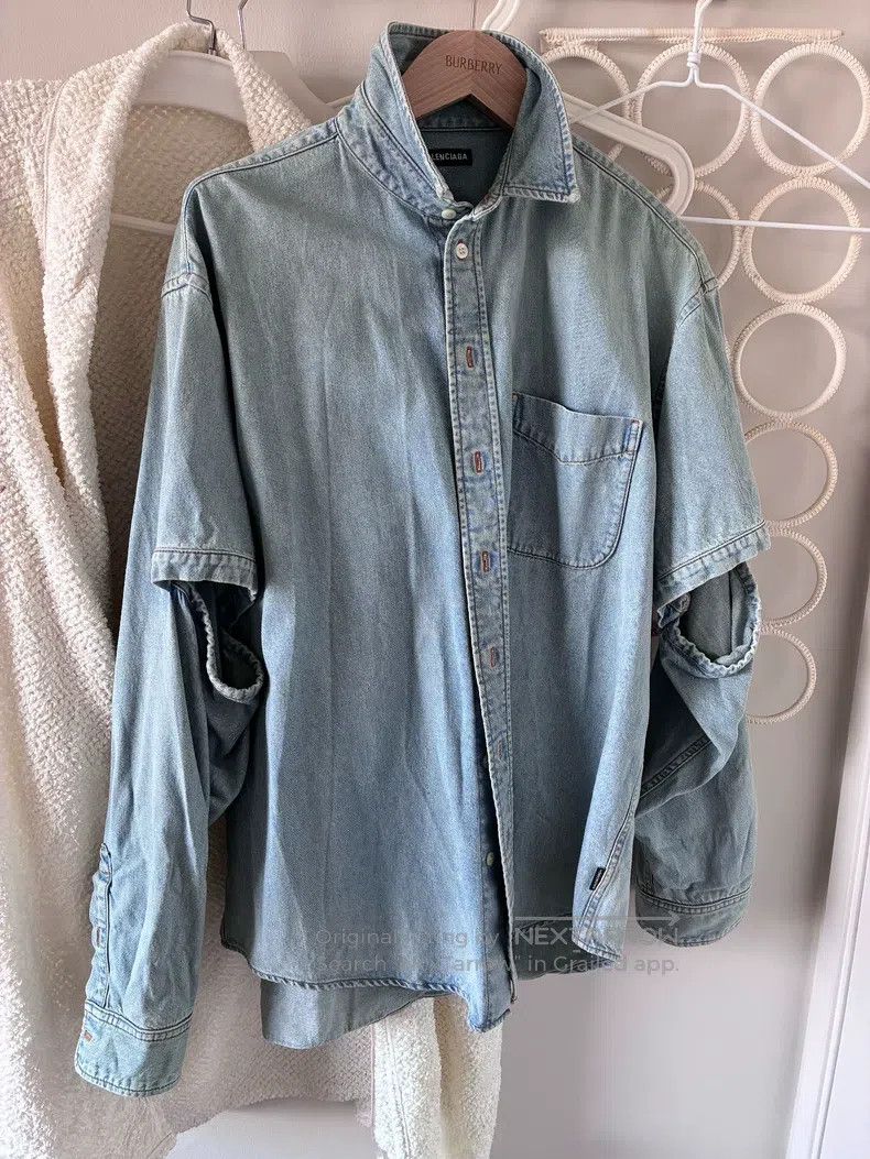 Balenciaga Balenciaga size 37 Denim Jacket Size US S / EU 44-46 / 1 - 1 Thumbnail