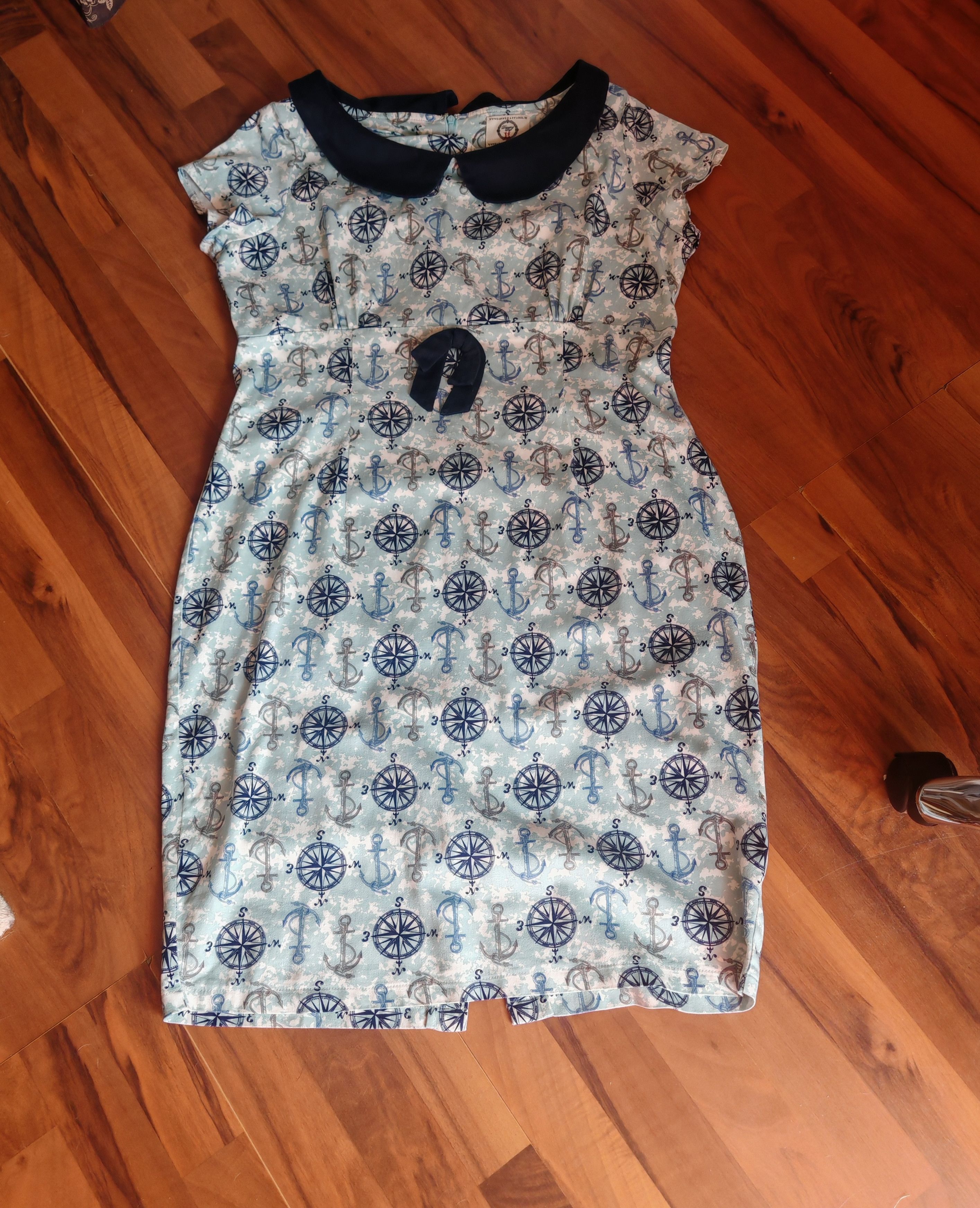 Other Banned Apparel Retro Plus Size Nautical Compass Print Dress Size XXL / US 16-18 / IT 52-54 - 8 Thumbnail