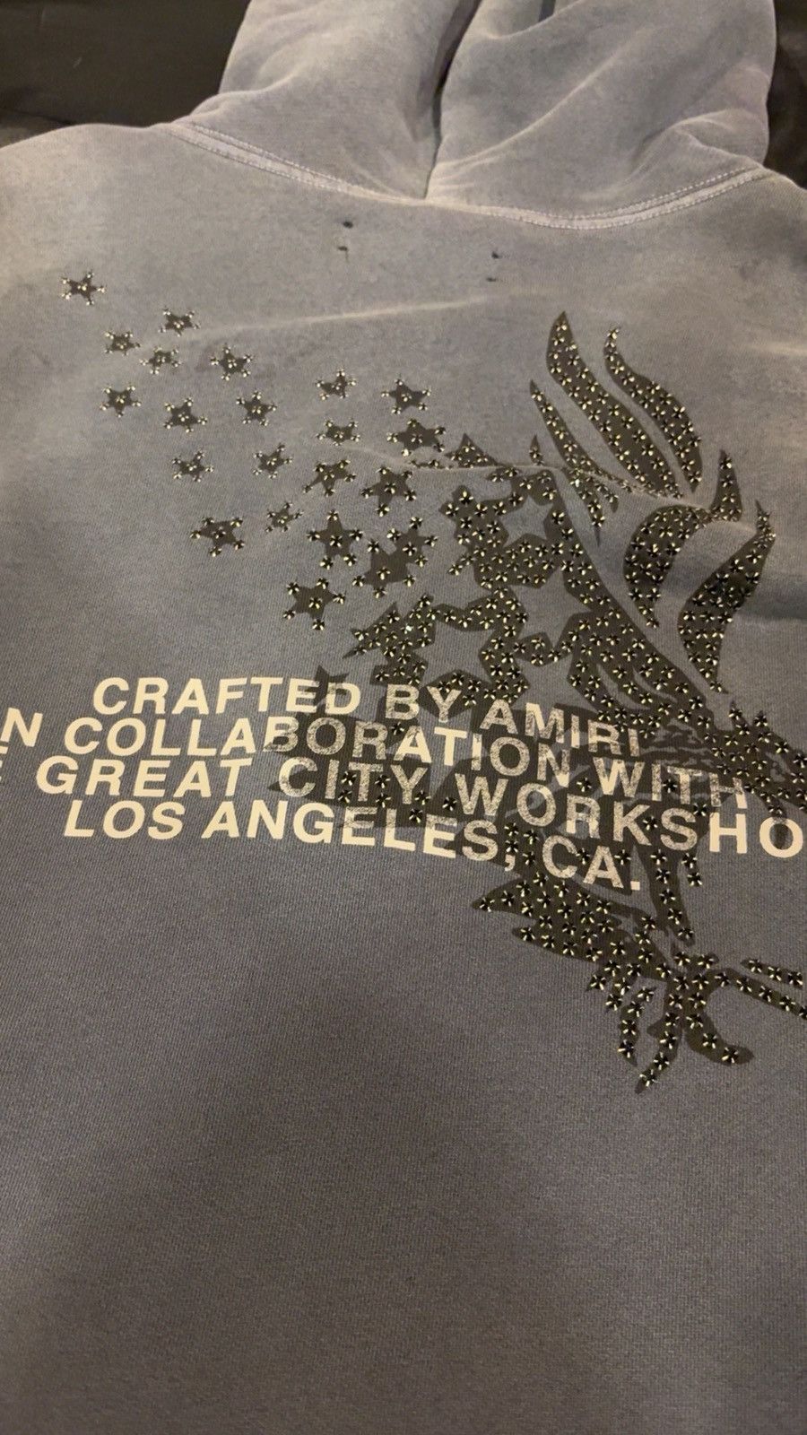 Amiri Amiri x TGCW Swarovski Crystal Flame Zip up Hoodie Size US M / EU 48-50 / 2 - 12 Thumbnail