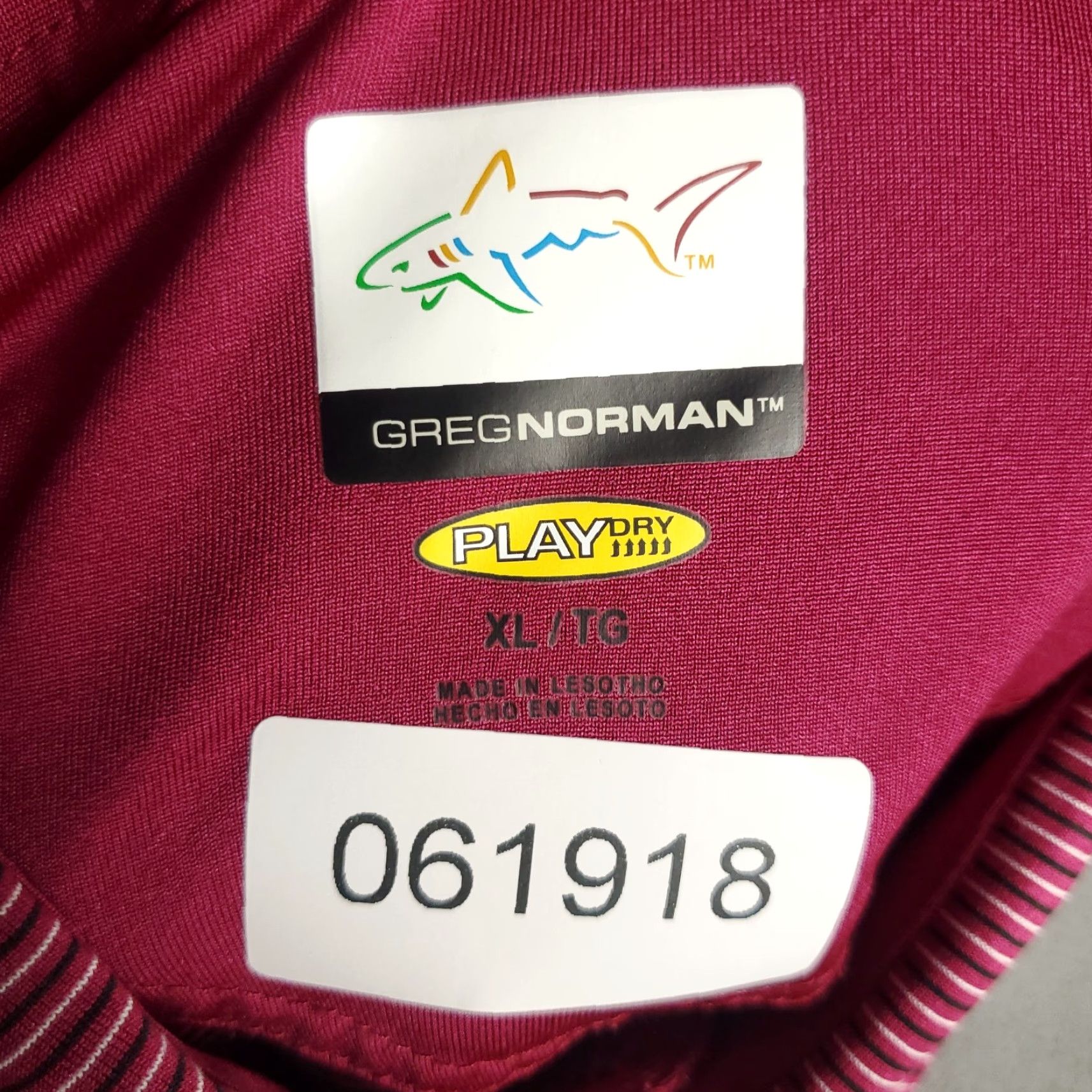 Vintage Greg Norman Polo Shirt Mens XL Red Striped Shark Golf Casual Short Sleeve Polo-shirt Size US XL / EU 56 / 4 - 7 Thumbnail