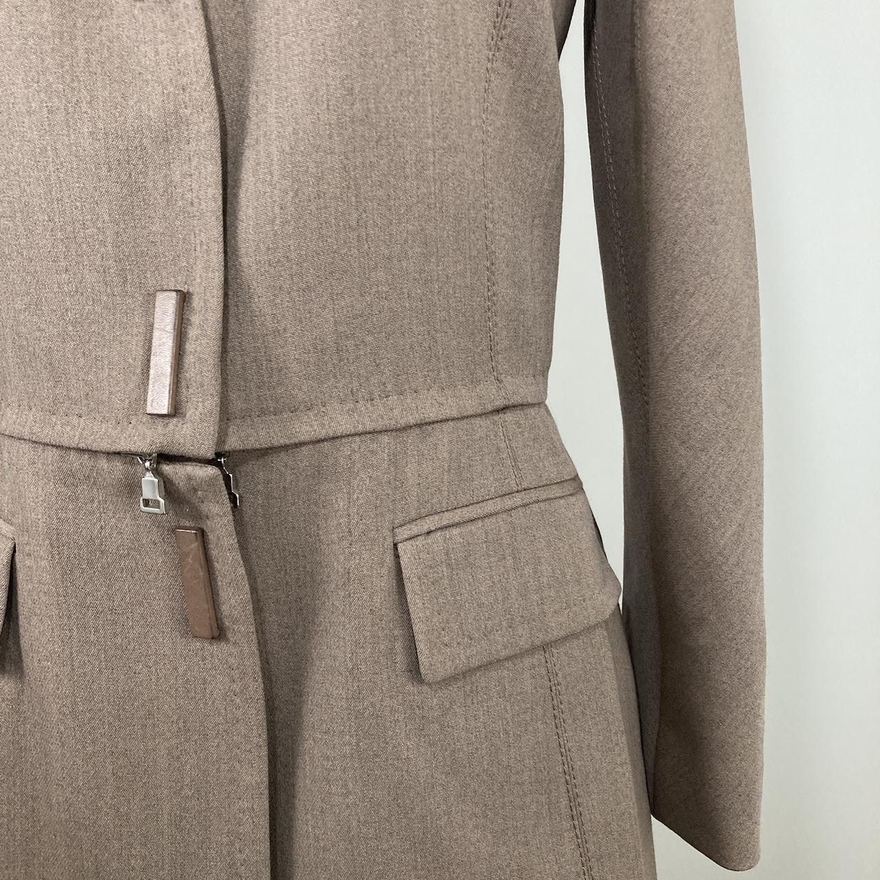Gianfranco Ferre gianfranco ferré F/W1999 taupe caramel modular wool jacket Size S / US 4 / IT 40 - 4 Thumbnail