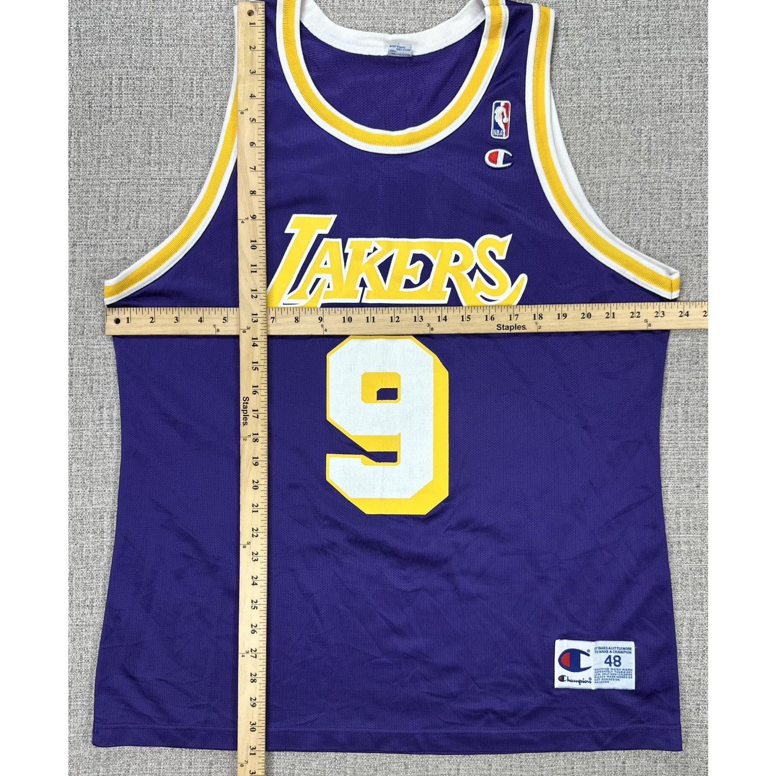 Champion Los Angeles Lakers Jersey 48 NBA Van Exel Champion 90s Clean Size US XL / EU 56 / 4 - 2 Thumbnail