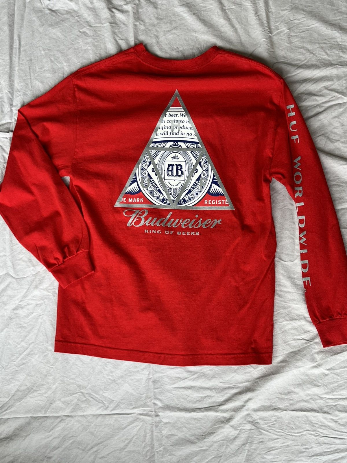 Huf Budweiser Long Sleeve Beer Tee Size US M / EU 48-50 / 2 - 1 Thumbnail