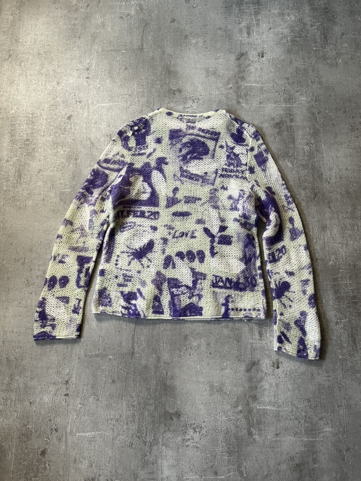 Acne Studios Acne Studios Rave Poster Scribble FW19 sweater Size US M / EU 48-50 / 2 - 6 Thumbnail