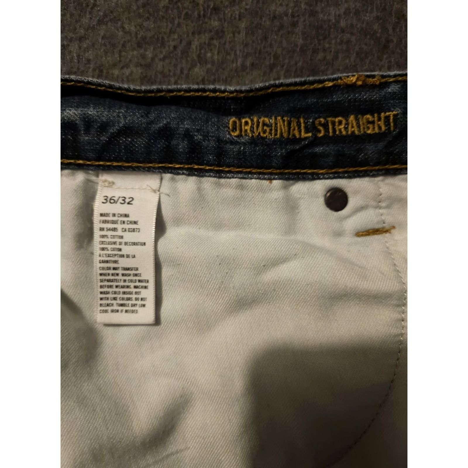 American Eagle Outfitters American Eagle Outfitters Jeans Men 36x32 Mid Rise Straight Denim Blue Cotton Pocketed Regular 29 Inseam Preppy City Mens Size US 36 / EU 52 - 2 Thumbnail