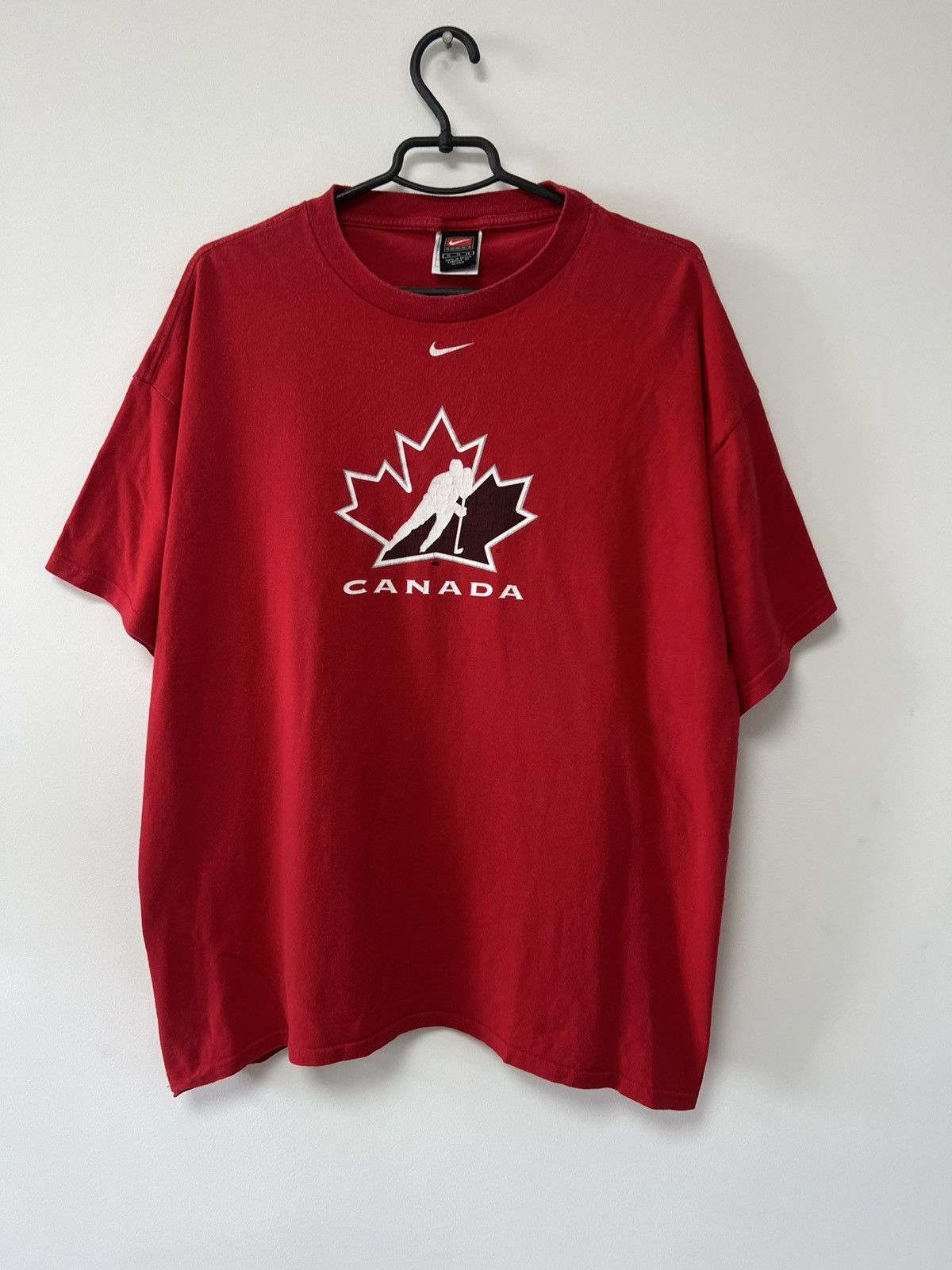 Nike Vintage 90’s Canada Ica Hockey T shirt Nike Team Red sz XL Size US XL / EU 56 / 4 - 2 Thumbnail