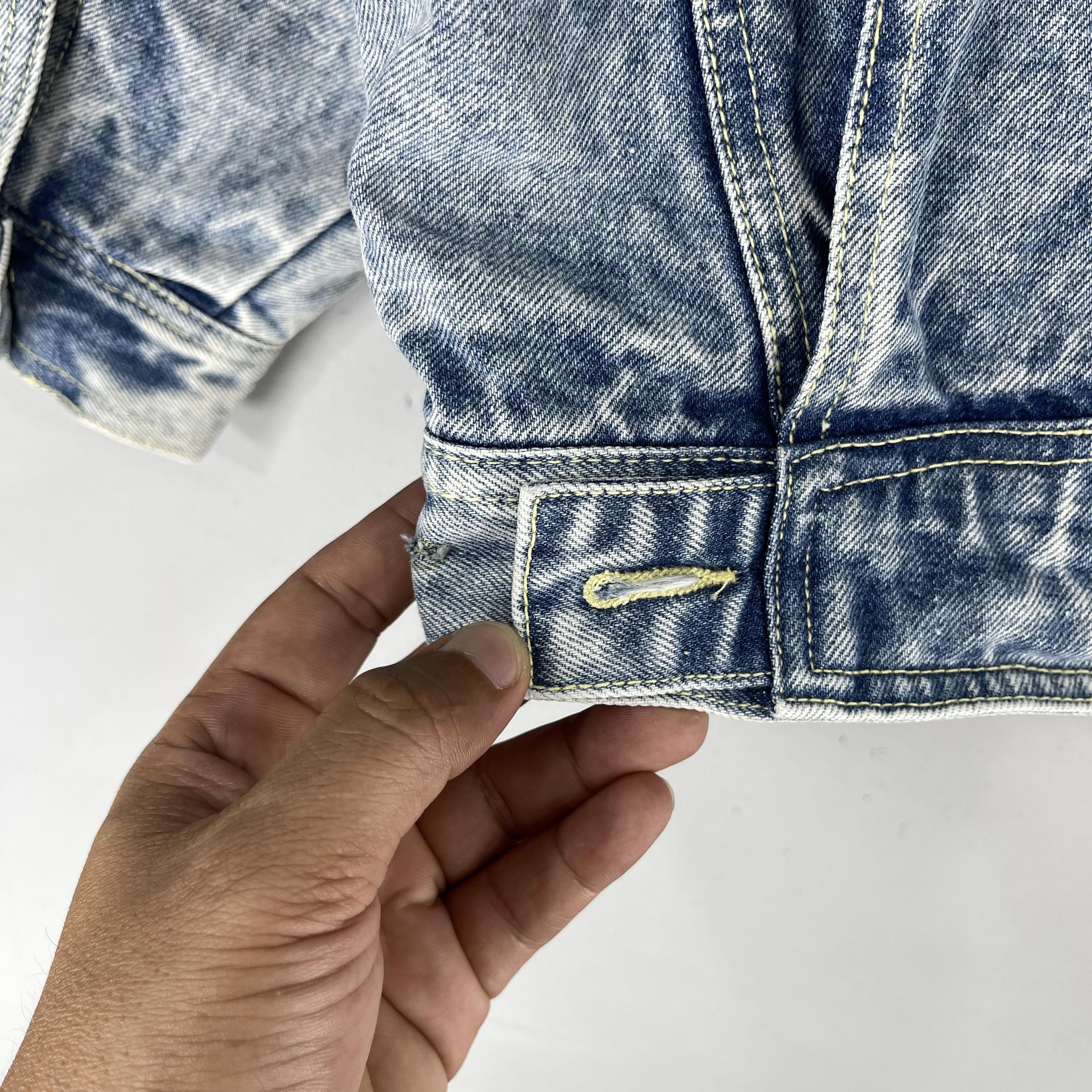 Japanese Brand × Vintage Vintage Mint Drop Sherpa Lined Denim Trucker Jacket Size S / US 4 / IT 40 - 7 Thumbnail