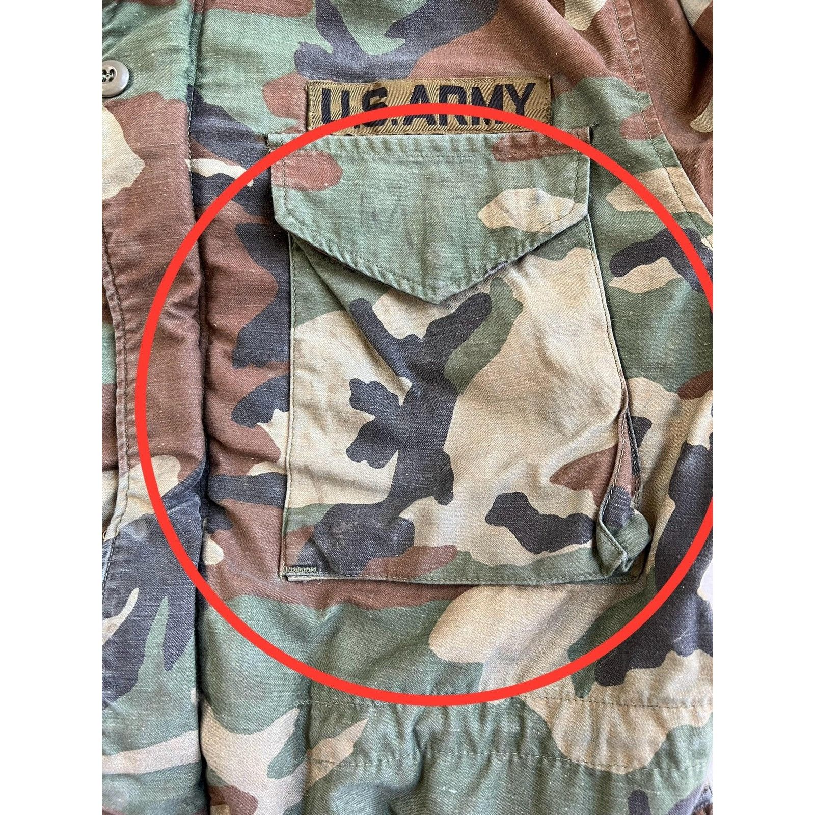 Alpha Industries Vintage US Army Jacket Mens Small M65 Woodland Camo Cold Wea Size US S / EU 44-46 / 1 - 3 Thumbnail