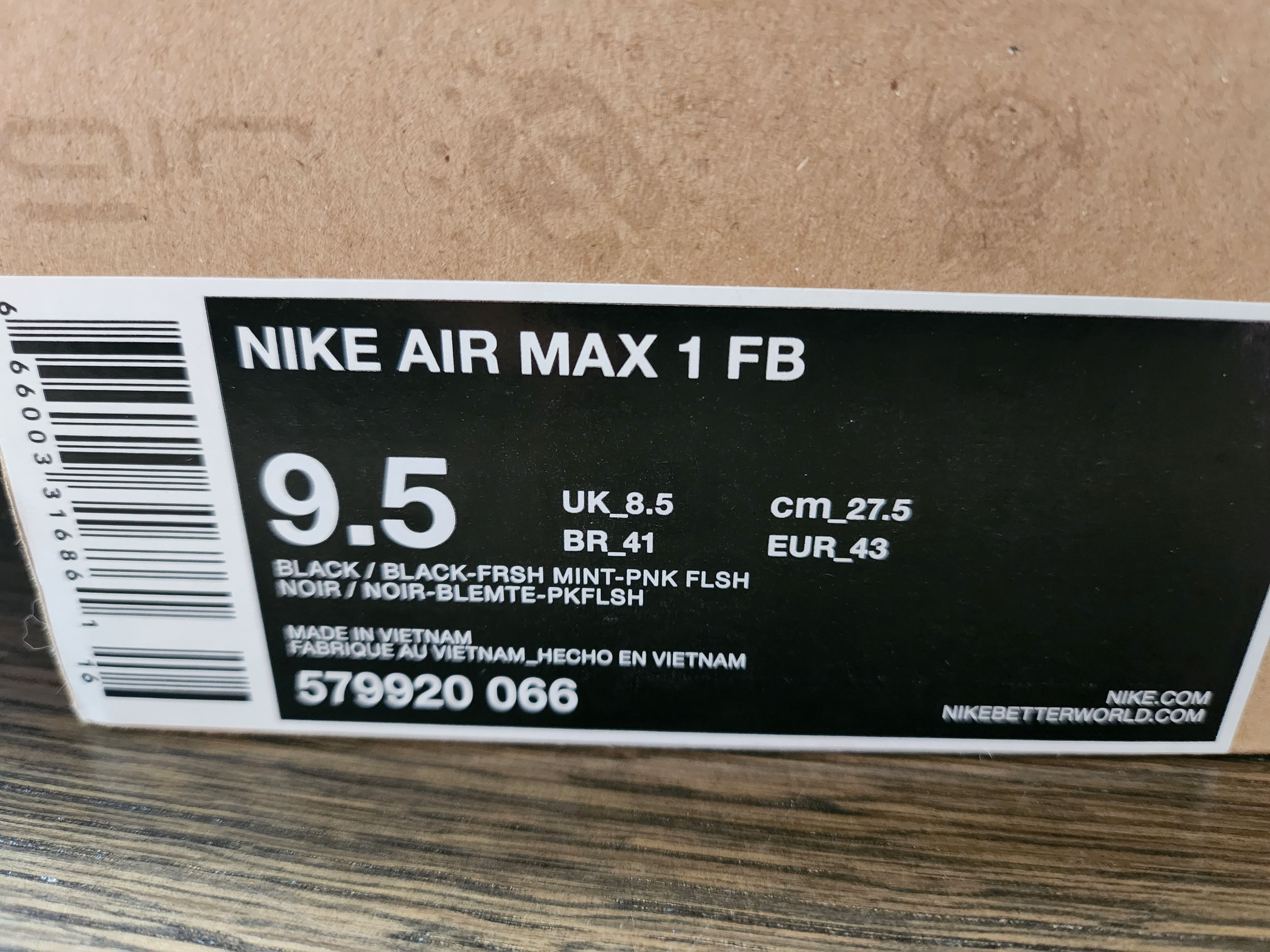 Nike Nike Air max 1 FB Size US 9.5 / EU 42-43 - 2 Thumbnail