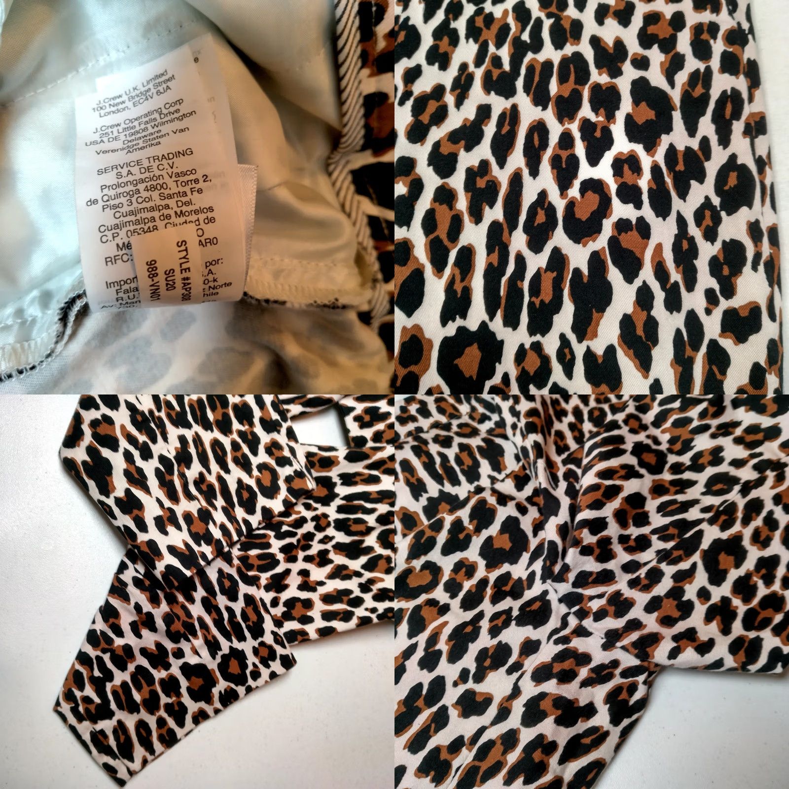 J.Crew J.CREW Pants Women Size 6 Leopard Print Stretch Twill Zip Up Cat Print Ankle Straight Jeans/Slacks Size 28" / US 6 / IT 42 - 8 Thumbnail