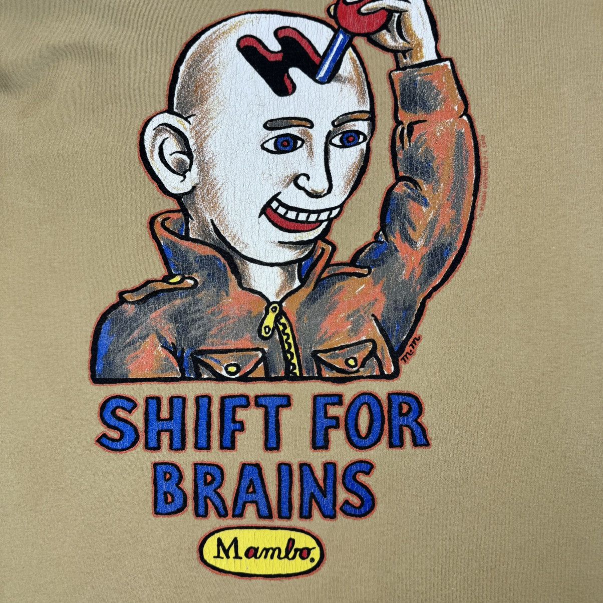 Mambo Vintage Mambo "Shift for Brains" T-shirt Size US S / EU 44-46 / 1 - 7 Thumbnail