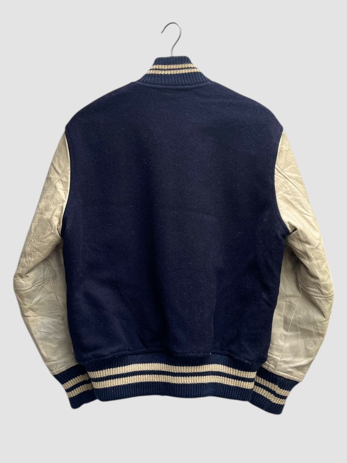 Vintage Vintage Bassett Walker Leather Sleeves Varsity Jacket Size US M / EU 48-50 / 2 - 5 Thumbnail