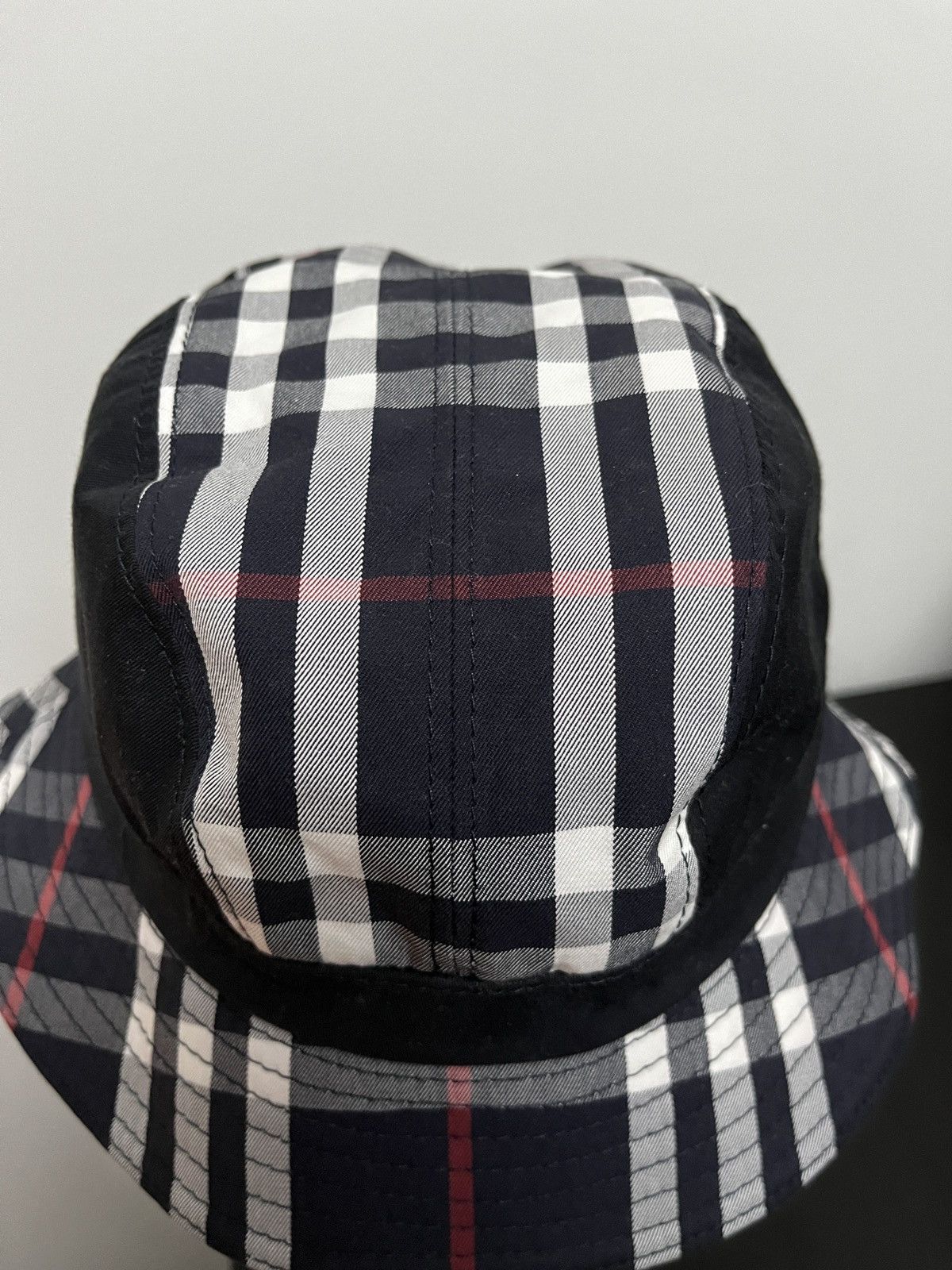 GOSHA x Burberry Check Print Bucket Hat (unisex)