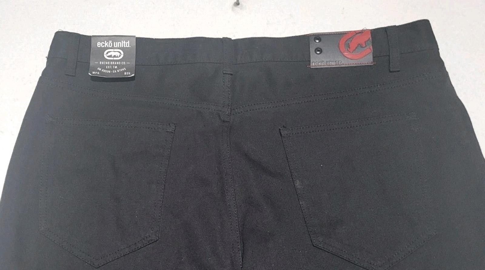 Ecko Unltd. Ecko Unltd 759 Relaxed Baggy Jeans 38x32 Black Denim NWT Size US 38 / EU 54 - 4 Thumbnail
