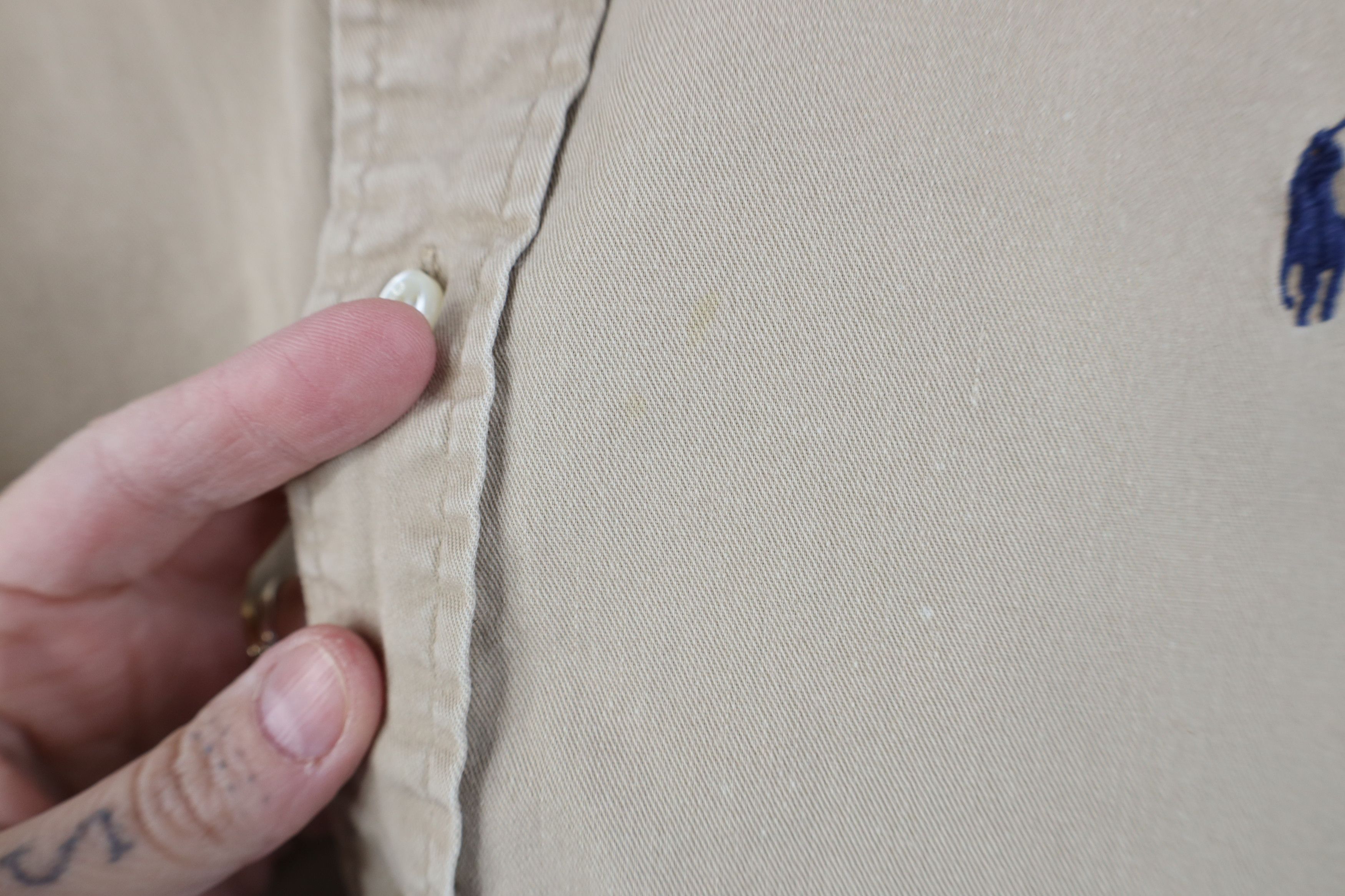 Polo Ralph Lauren Vintage 90s Ralph Lauren Collared Button Down Shirt Beige Size US XL / EU 56 / 4 - 5 Thumbnail