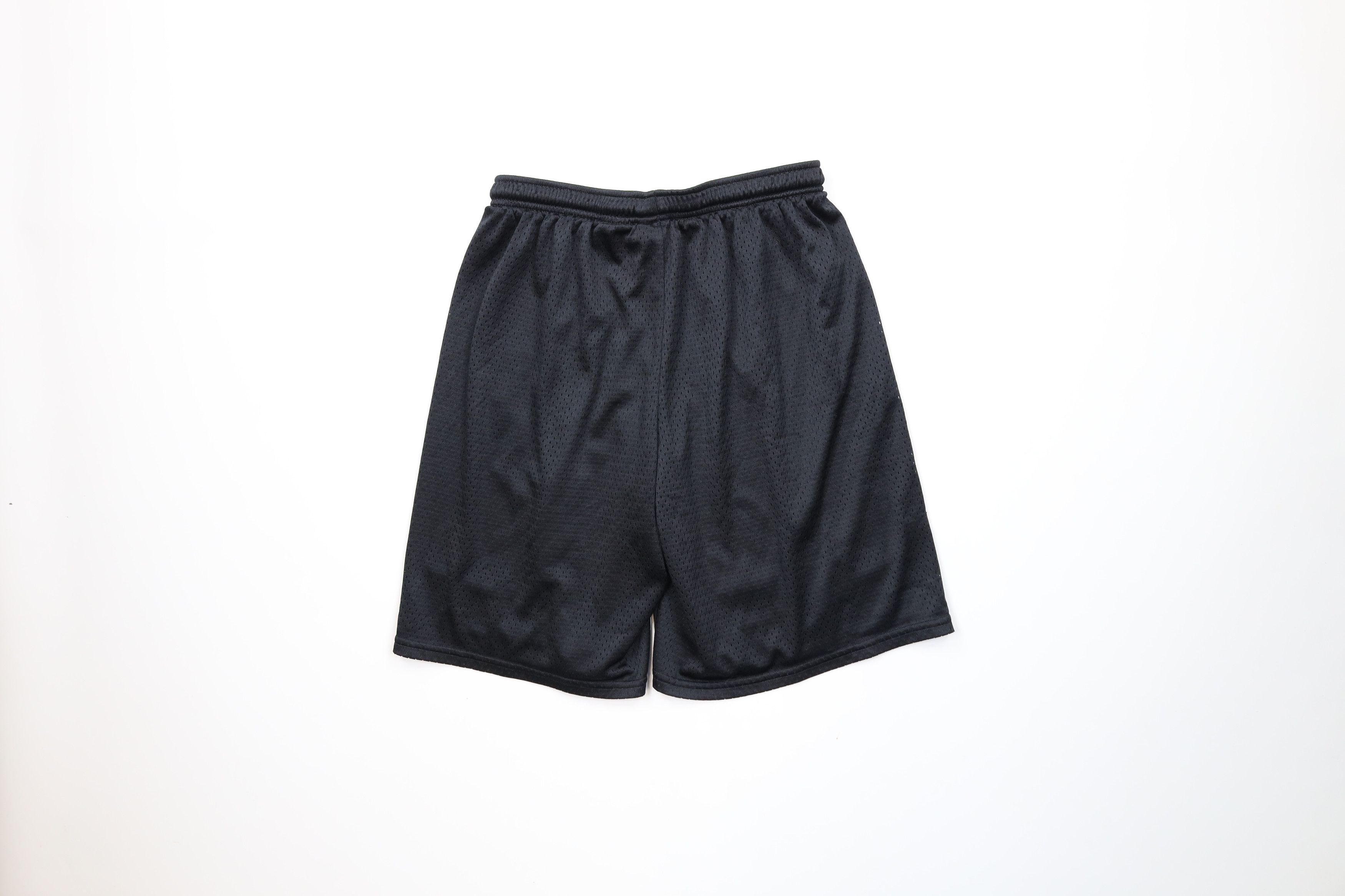 Nike × Vintage Vintage 90s Y2K Nike Scott Mini Swoosh Mesh Shorts Black Size US 30 / EU 46 - 7 Thumbnail