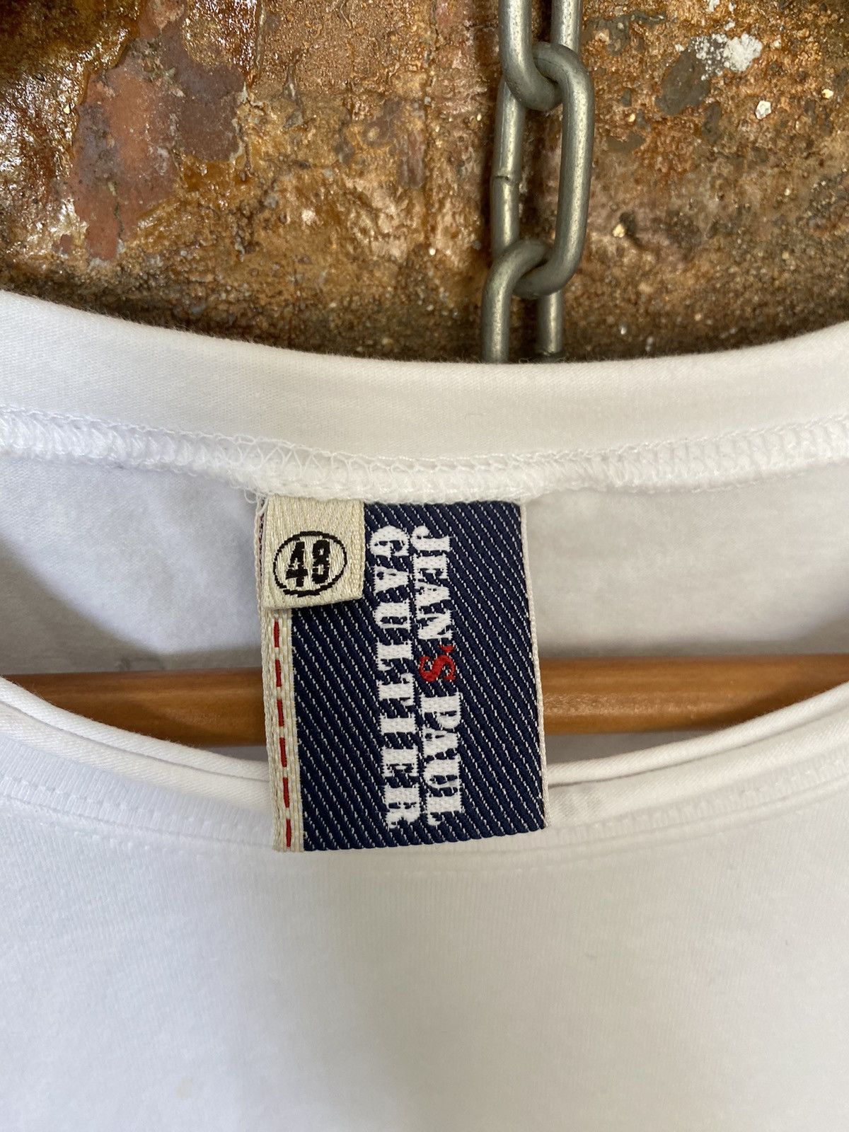 Jean Paul Gaultier 1990s JPG Swarovski Neck logo Size S / US 4 / IT 40 - 14 Thumbnail