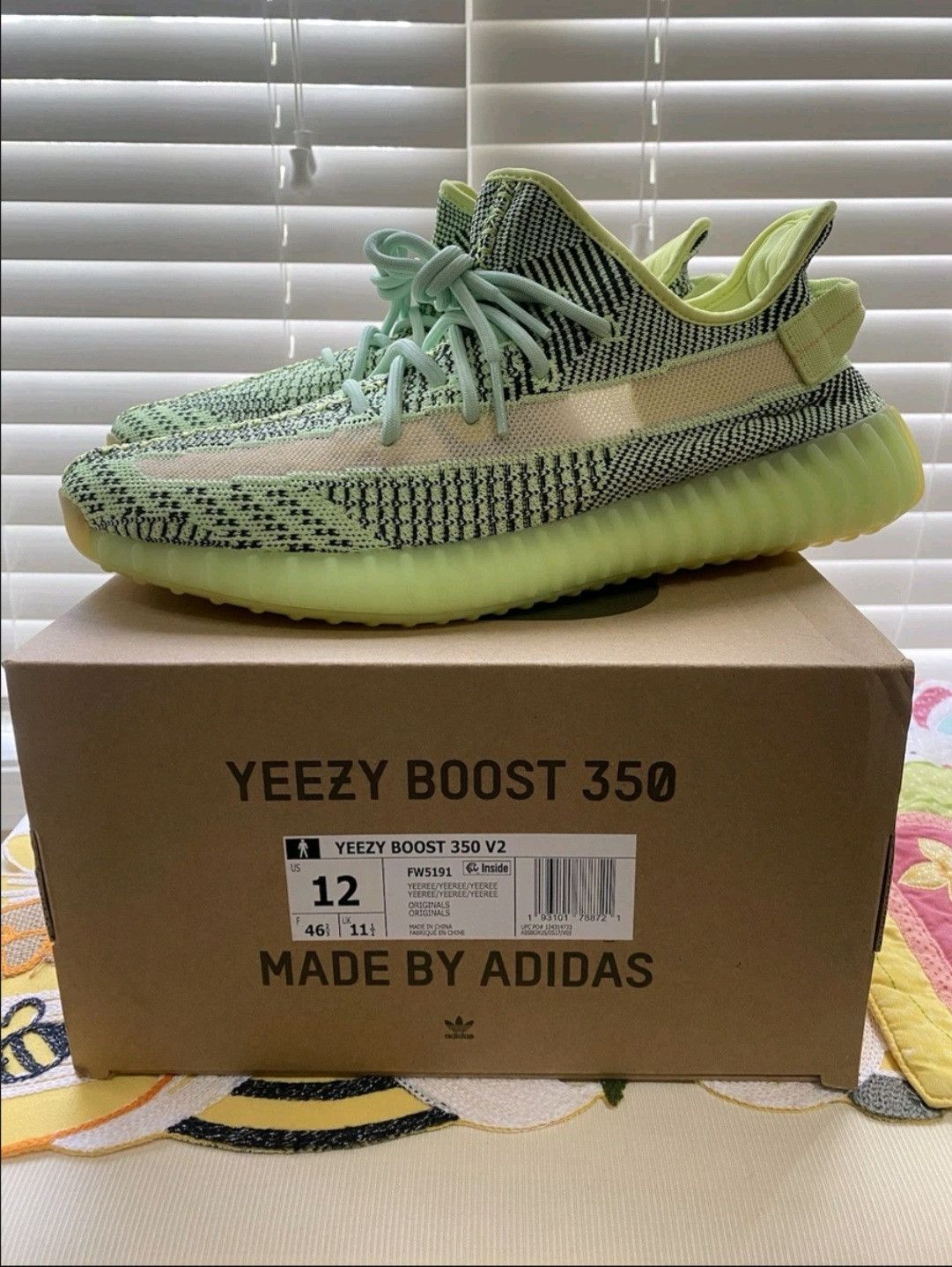 Adidas Adidas Yeezy 350 V2 Yeezreel Non-Reflective Size 12 Men DS Size US 12 / EU 45 - 1 Thumbnail