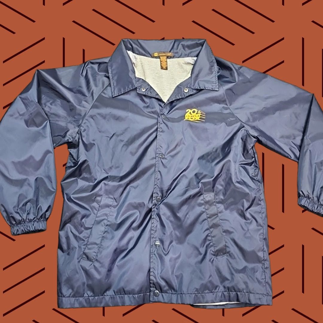 Vintage VINTAGE Harriton Coaches Jacket Men Medium Blue 20th Century Fox Windbreaker Stuber Coat M Nylon Unisex 1980s Casual Size US M / EU 48-50 / 2 - 1 Thumbnail