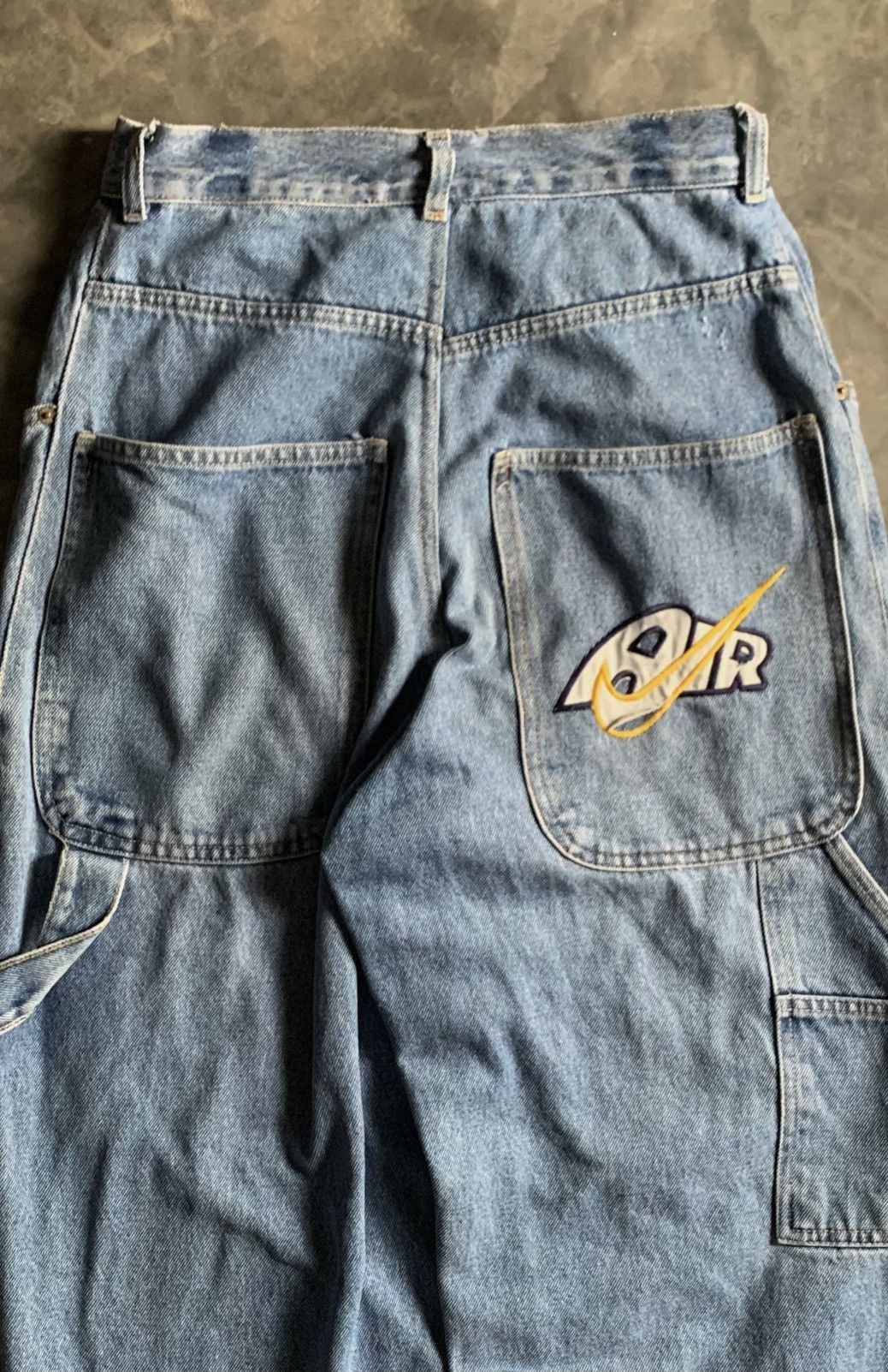 JNCO × Nike × Vintage RARE! VINTAGE 90s NIKE BAGGY CARPENTER BOOTLEG Size US 29 - 3 Thumbnail