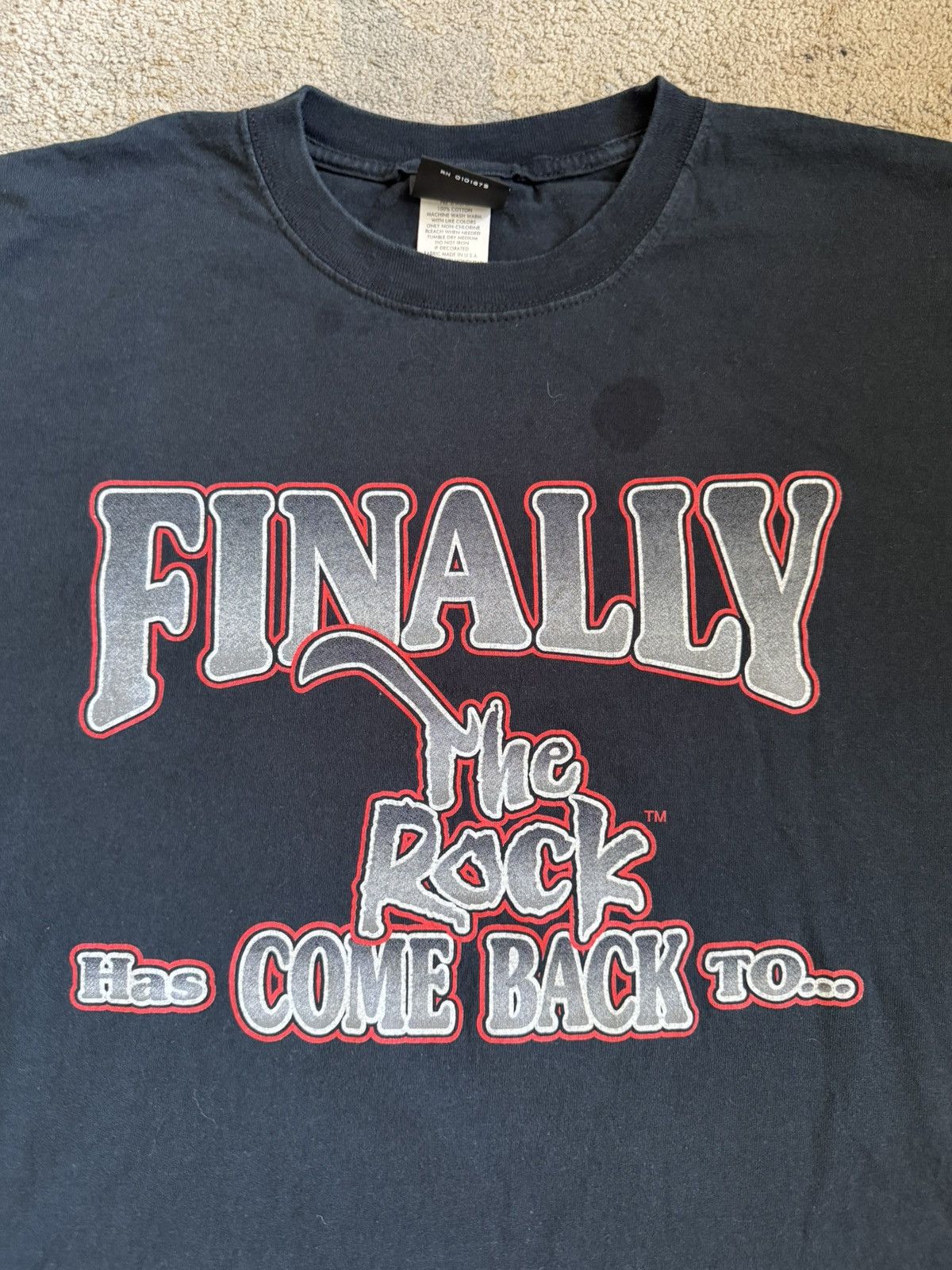 WWF 1999 Dwayne Johnson (The Rock) tee Size US XL / EU 56 / 4 - 2 Thumbnail