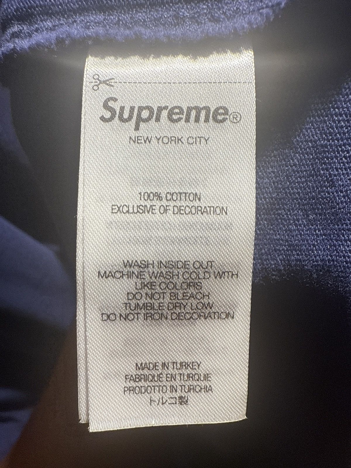 Supreme Supreme Old English Navy Blue Shirt Size US M / EU 48-50 / 2 - 8 Thumbnail