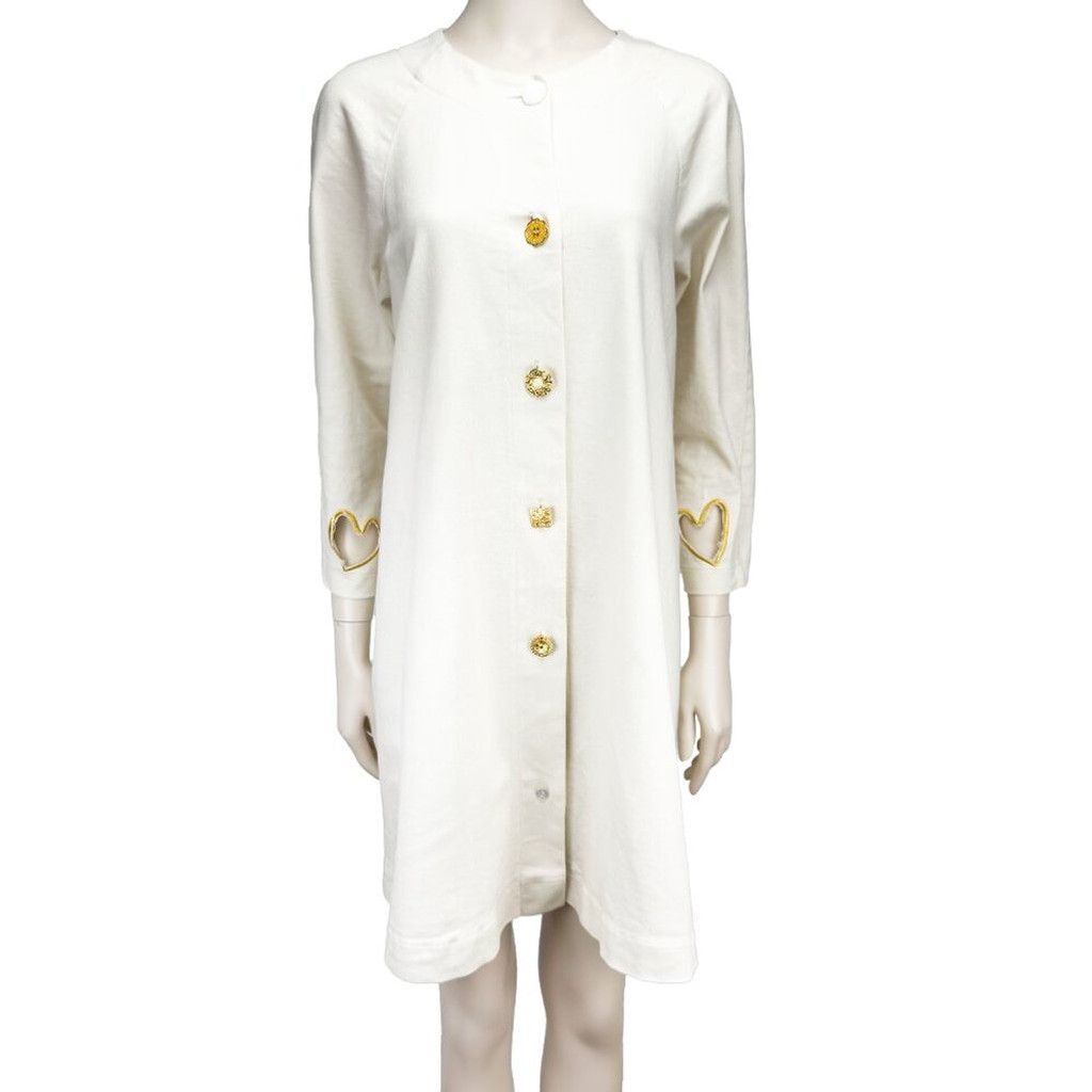 Other NOÉMIAH A-line High-end Button-up Cream Long Jacket Size M/L Size L / US 10 / IT 46 - 3 Thumbnail