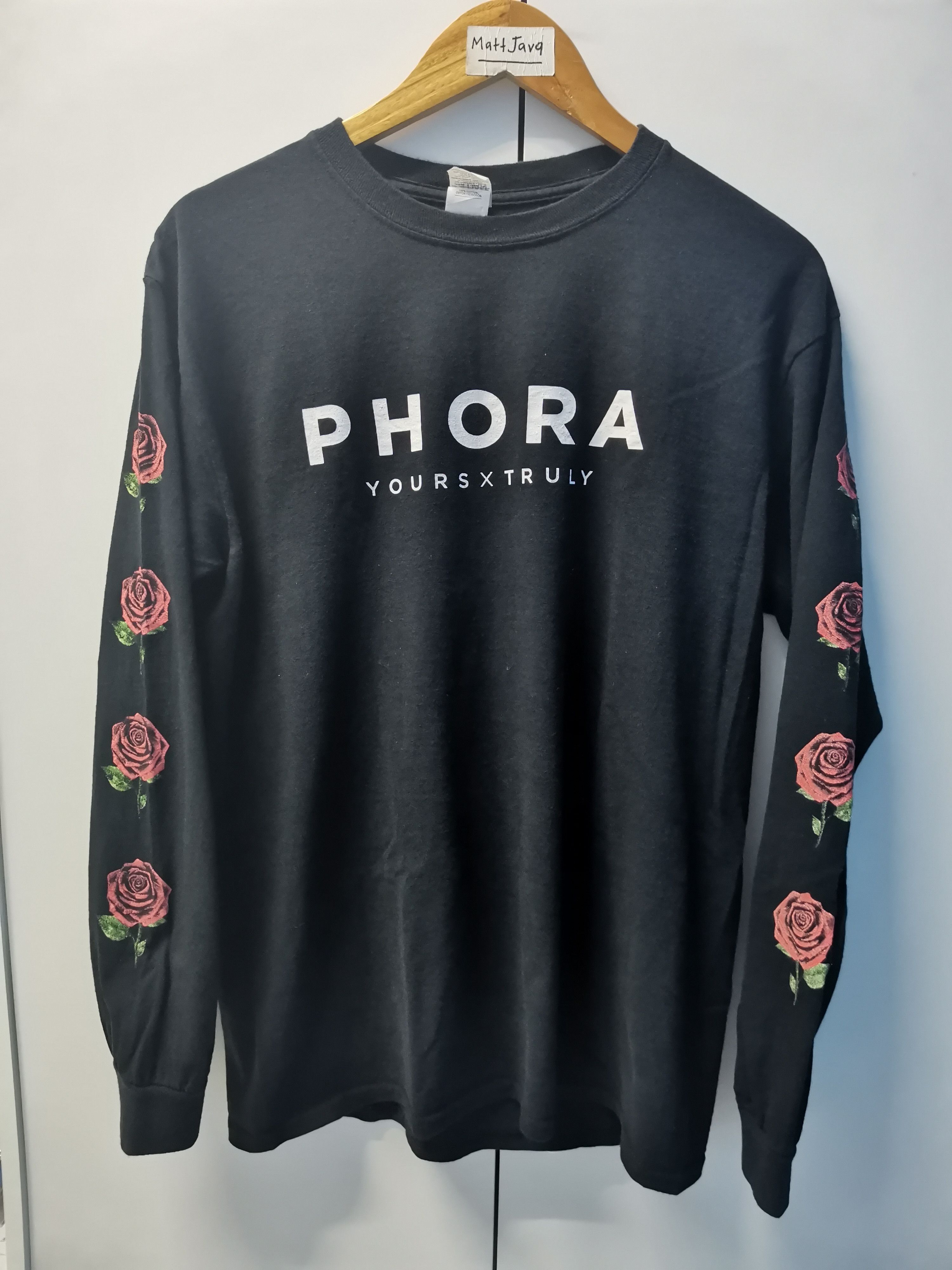 image of G Eazy x Rap Tees Phora G-Eazy Trippie The Beautiful And Damned Tour Rapper in Black (Size Medium)