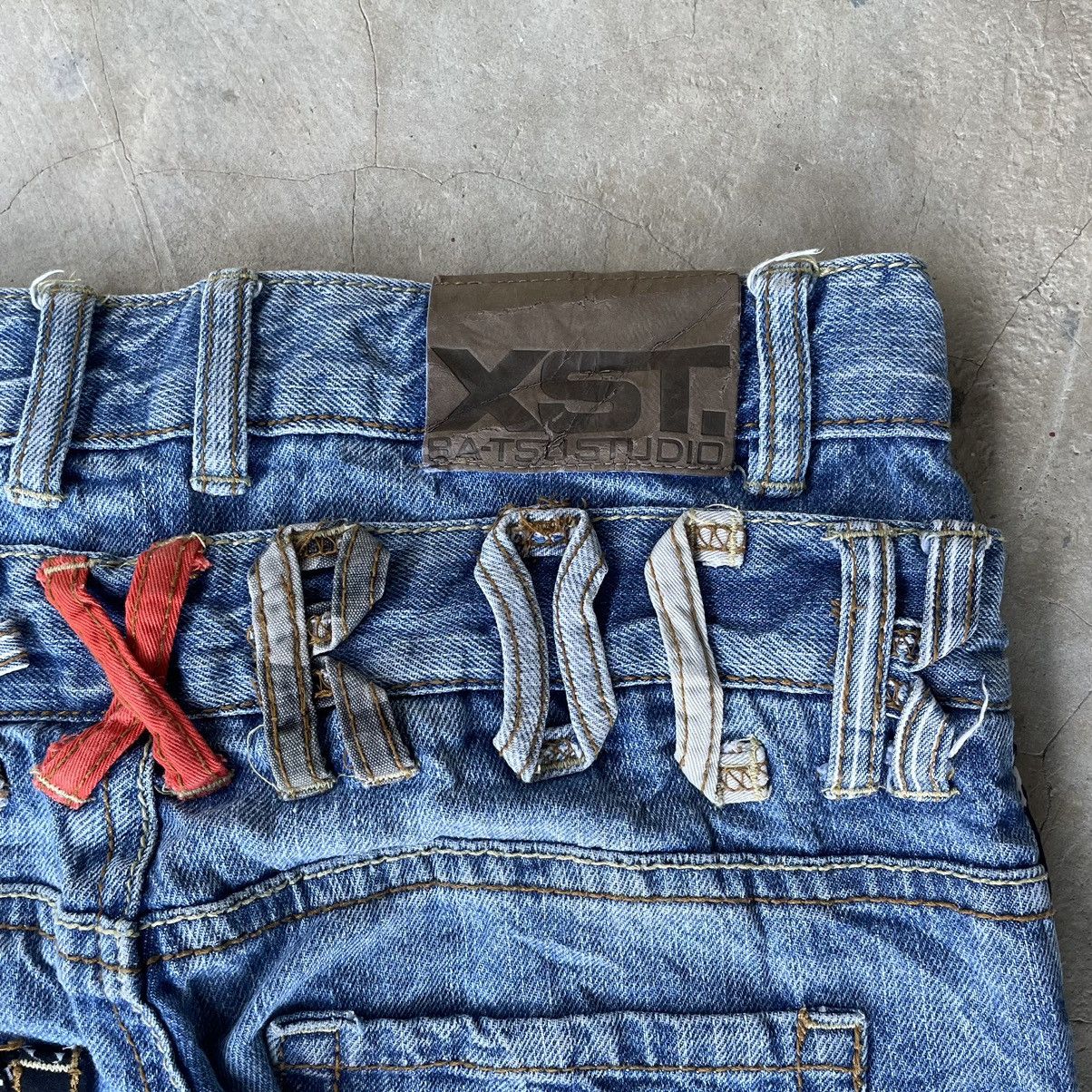 Hysteric Glamour 2000s Batsu Studio Skull Poem Double Waist Punk Jeans Size US 29 - 20 Thumbnail