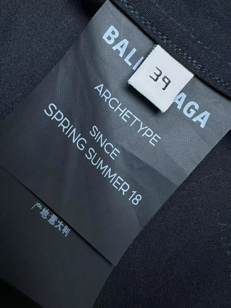 Balenciaga Balenciaga Logo Print Long Sleeve Casual Shirt-2506 Size US M / EU 48-50 / 2 - 9 Thumbnail