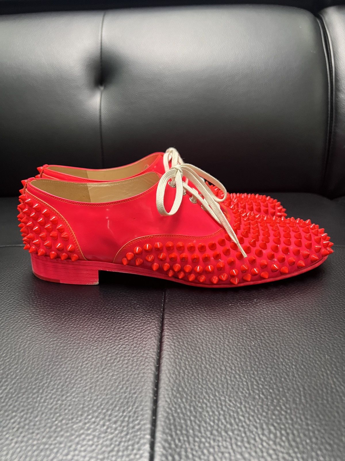 Christian Louboutin Christian Louboutin CL Red Studded Red Sole Low Top Boots Size US 7 / EU 40 - 5 Thumbnail