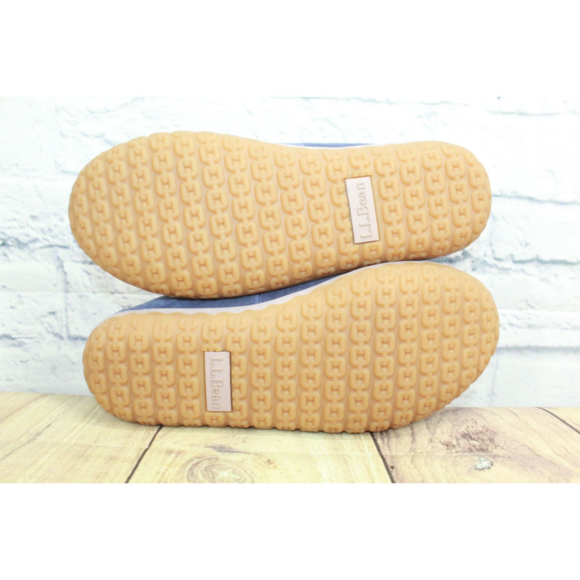 L.L. Bean L.L.Bean Purple Suede Fleece Moc Slippers Women’s 8M Size US 8 / IT 38 - 9 Thumbnail