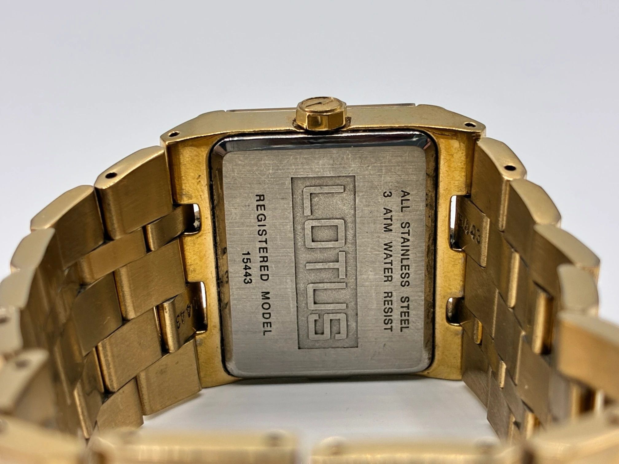 Other Lotus Registered Model Quartz Gold Tone Tank Watch Size ONE SIZE - 2 Thumbnail