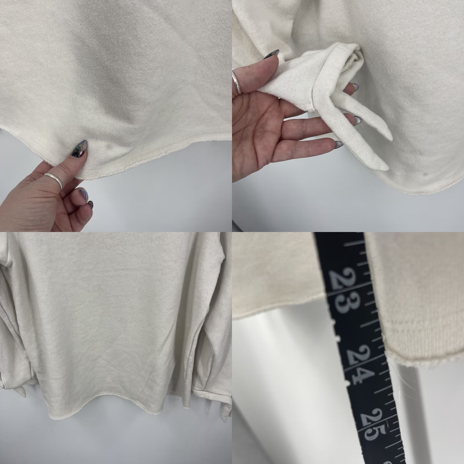 Vintage Dolan Sweatshirt Womens L Ivory Pullover Left Coast Collection Quiet Luxury Preppy Capsule Size L / US 10 / IT 46 - 8 Thumbnail