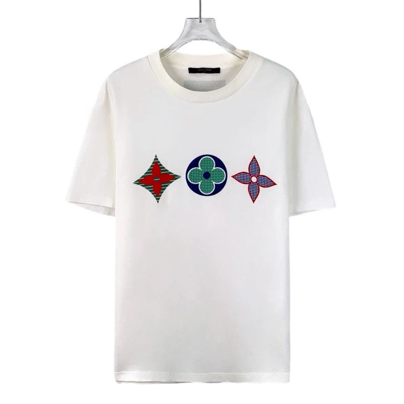 Louis Vuitton Louis Vuitton White presbyopic printed cotton crewneck sho Size US M / EU 48-50 / 2 - 1 Thumbnail