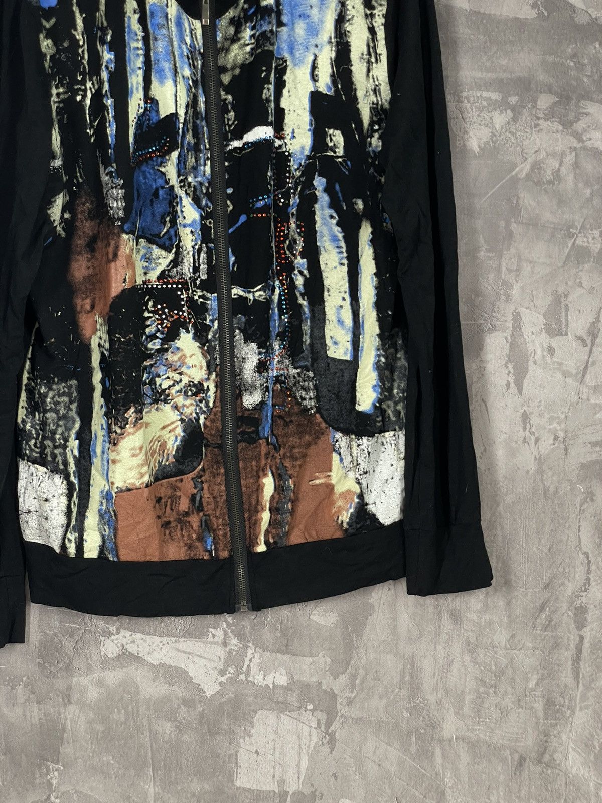 Hysteric Glamour × If Six Was Nine × Vintage FRENCH ART KNIT ARCHIVE SWEATER ZIP UP Size XXL / US 16-18 / IT 52-54 - 6 Thumbnail