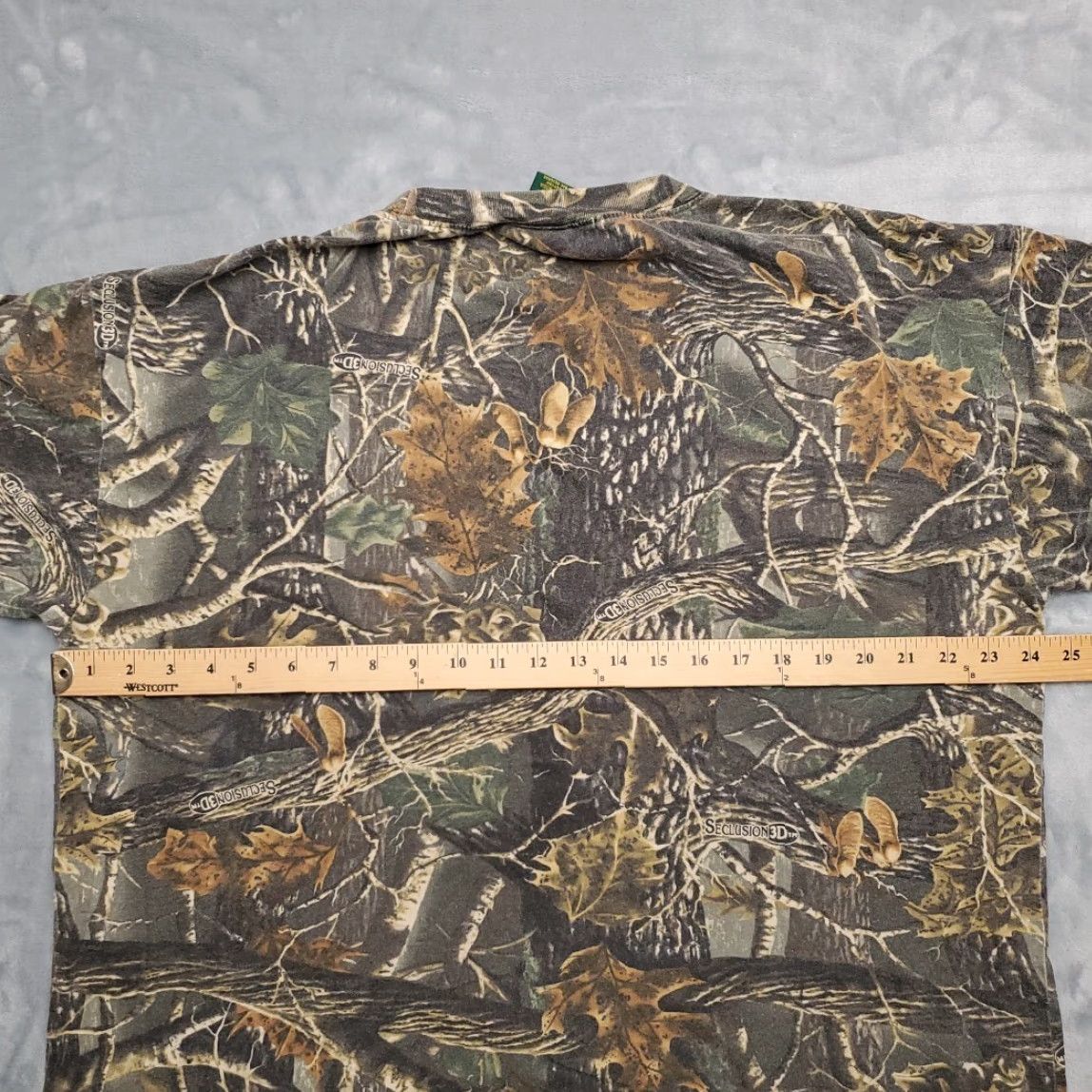 Vintage Vintage Cabelas Camouflage Shirt Mens XL Green Long Sleeve Camouflage Seclusion 3D Y2K Crew Neck Cotton Jersey Outdoor 2000s Mens Size US XL / EU 56 / 4 - 8 Thumbnail