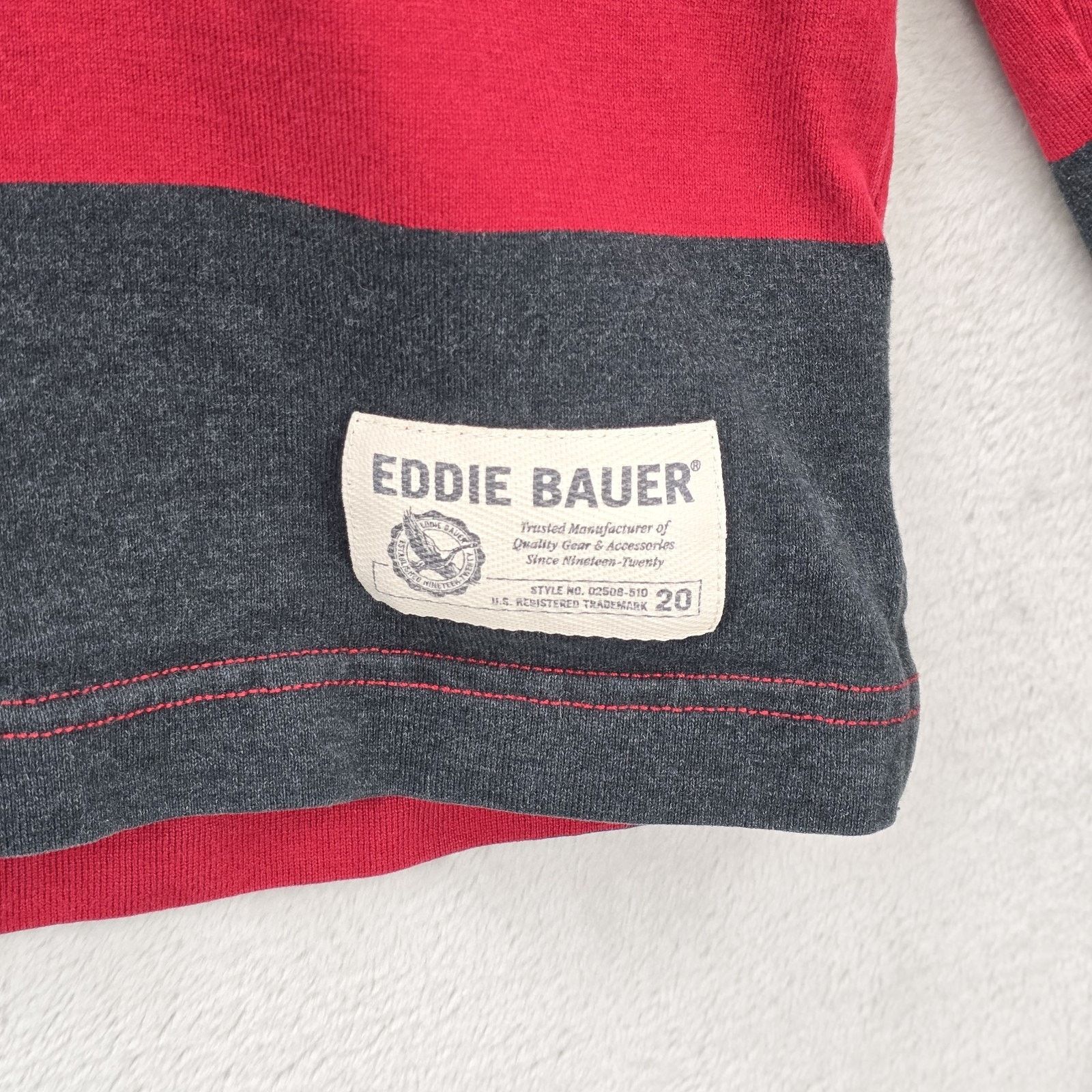 Eddie Bauer Eddie Bauer Rugby Polo Shirt Mens Large Tall Striped Vintage Size US L / EU 52-54 / 3 - 8 Thumbnail