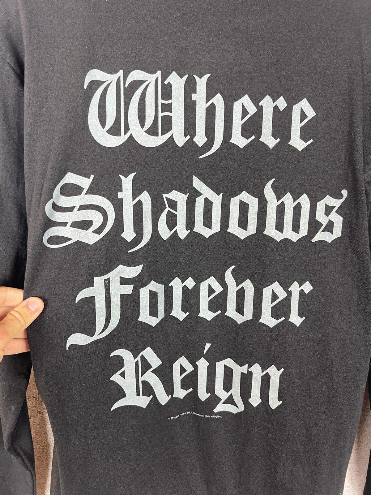Band Tees Vintage Dark Funeral Where Shadows Forever Reign Longsleeve Size US M / EU 48-50 / 2 - 10 Thumbnail
