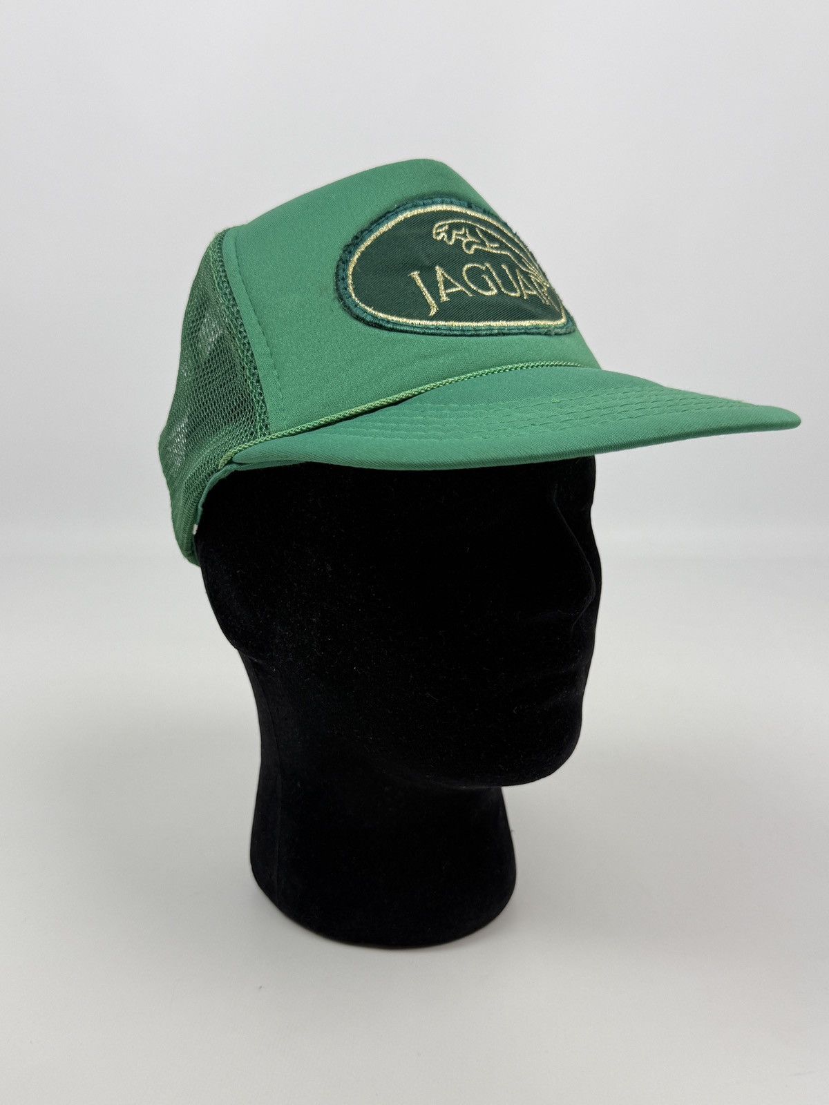 Vintage 1990s Vintage Jaguar Patch Logo Racing Foam Trucker Hat Cap Size ONE SIZE - 10 Thumbnail