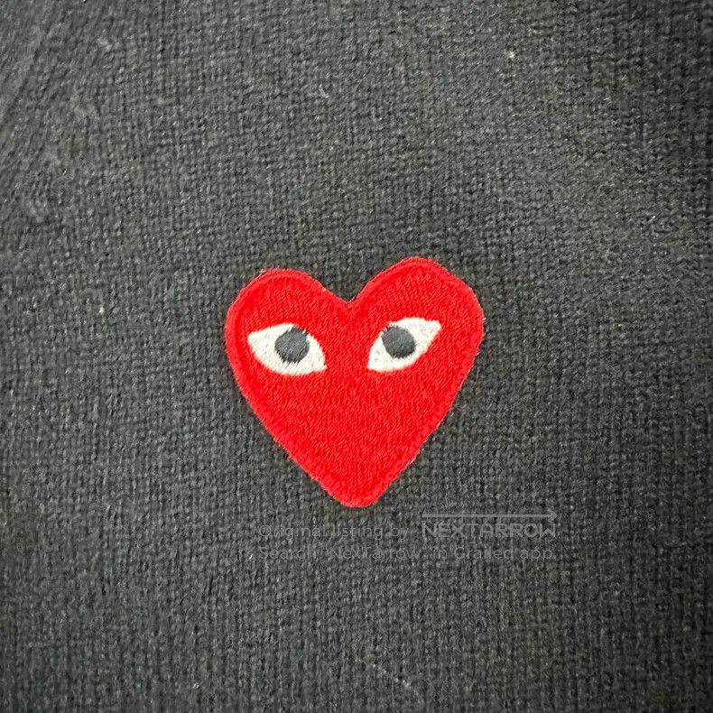 Comme des Garcons Comme Des Garcons Red Heart Wool Cardigan Black Size L / US 10 / IT 46 - 5 Thumbnail