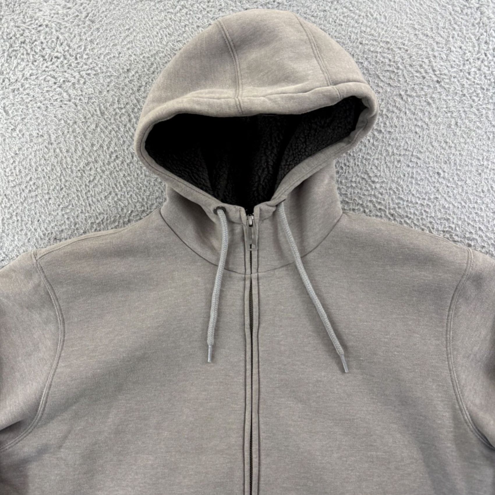 Carhartt Carhartt Hoodie Mens Large Beige Full Zip Fleece Lined Hooded Outdoor Sweatshirt Shirt Size US L / EU 52-54 / 3 - 3 Thumbnail