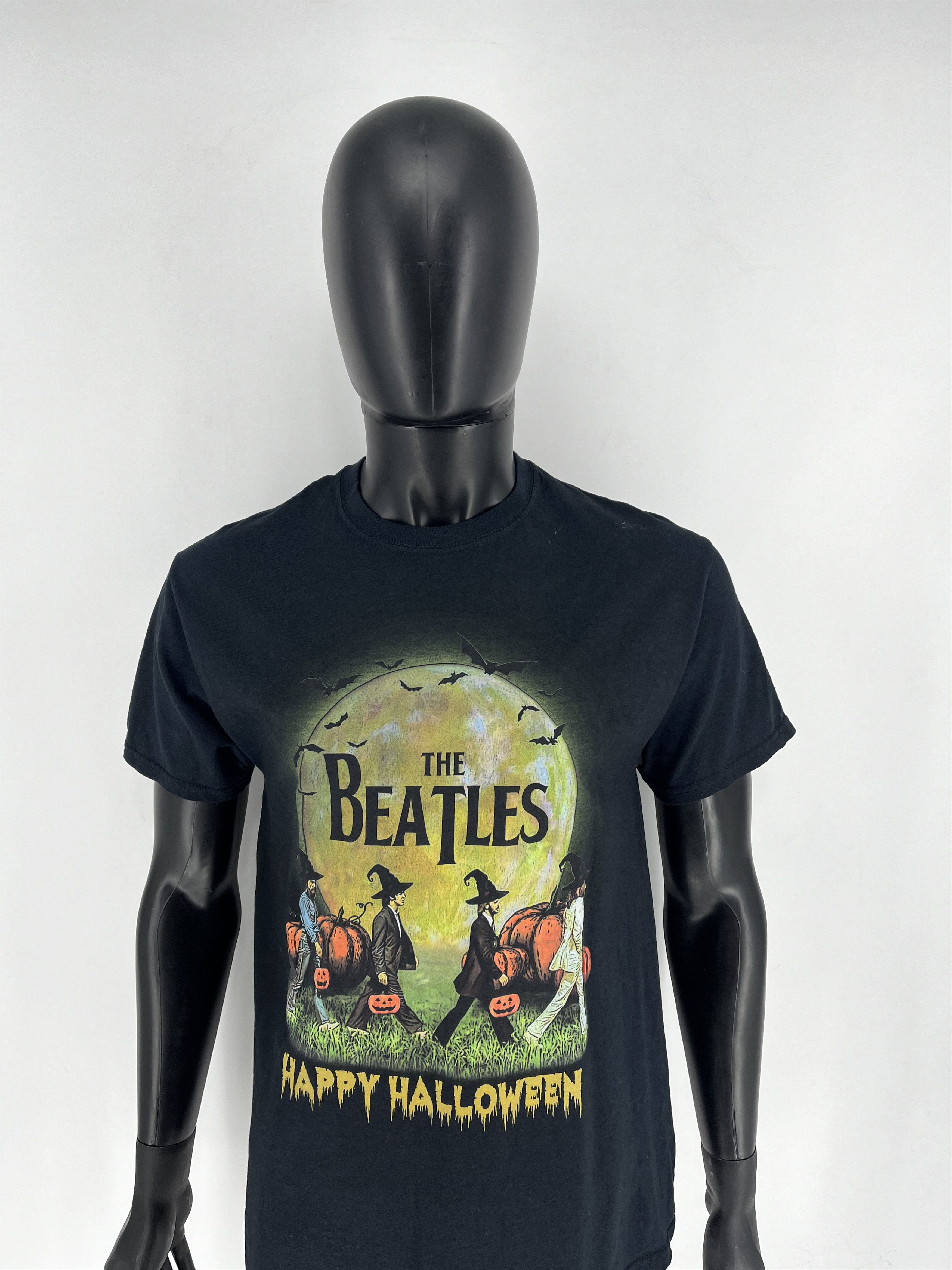 Band Tees × Vintage Vintage The Beatles Happy HalloweenThrashed Rock Streetwear Size US M / EU 48-50 / 2 - 5 Thumbnail