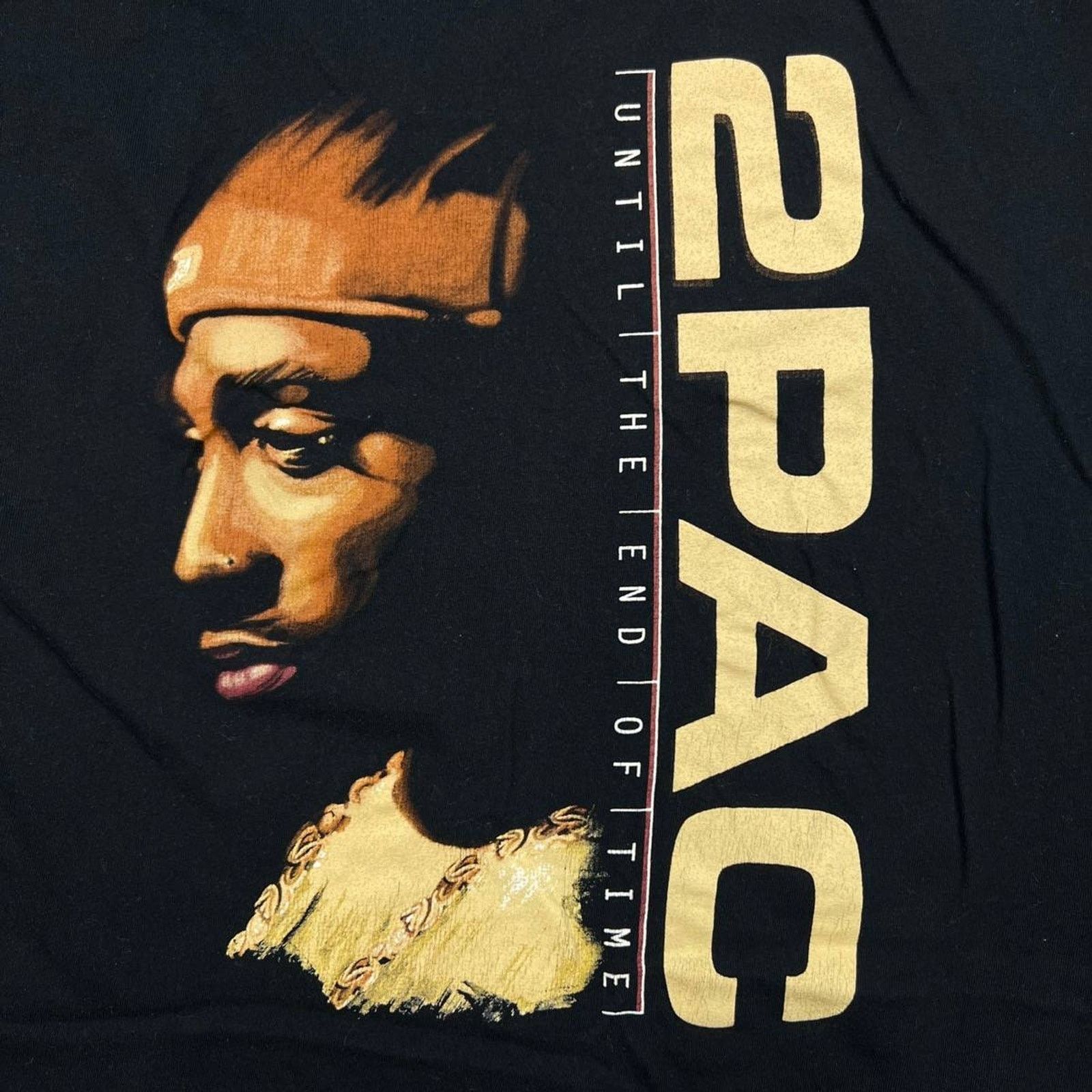Makaveli × Rap Tees × Vintage 2Pac T Shirt Until The End Time Tupac Shakur Graphic Rap Tee Size US L / EU 52-54 / 3 - 2 Thumbnail