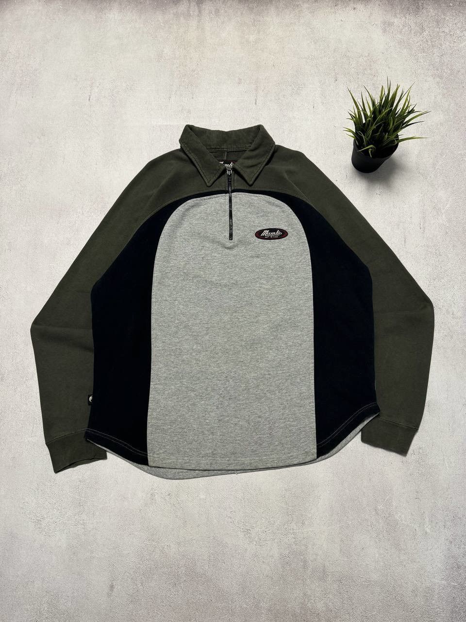 Mambo × Vintage Vintage Mambo Sweatshirt Zip 1/4 Baggy Crewneck Y2K Surf 90s Size US L / EU 52-54 / 3 - 1 Thumbnail